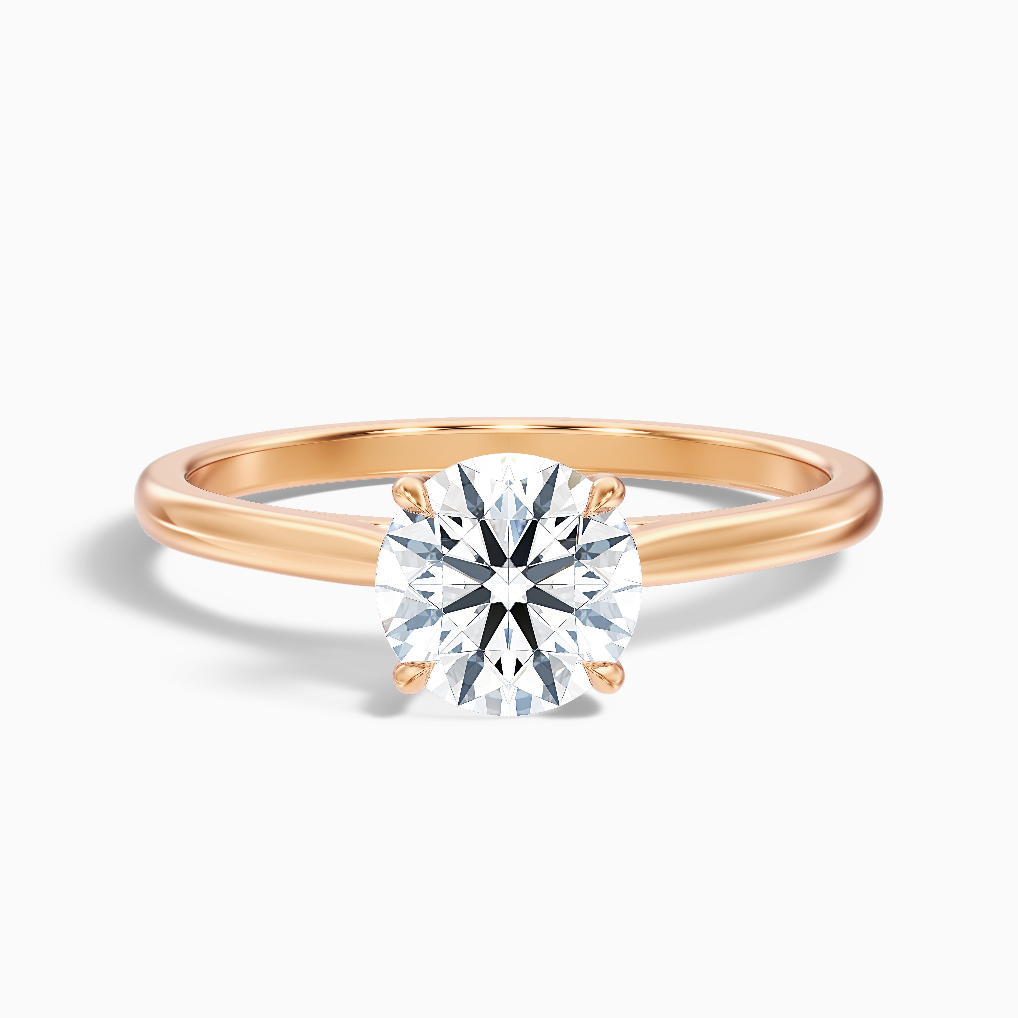 Kristina Round Solitaire Moissanite Ring