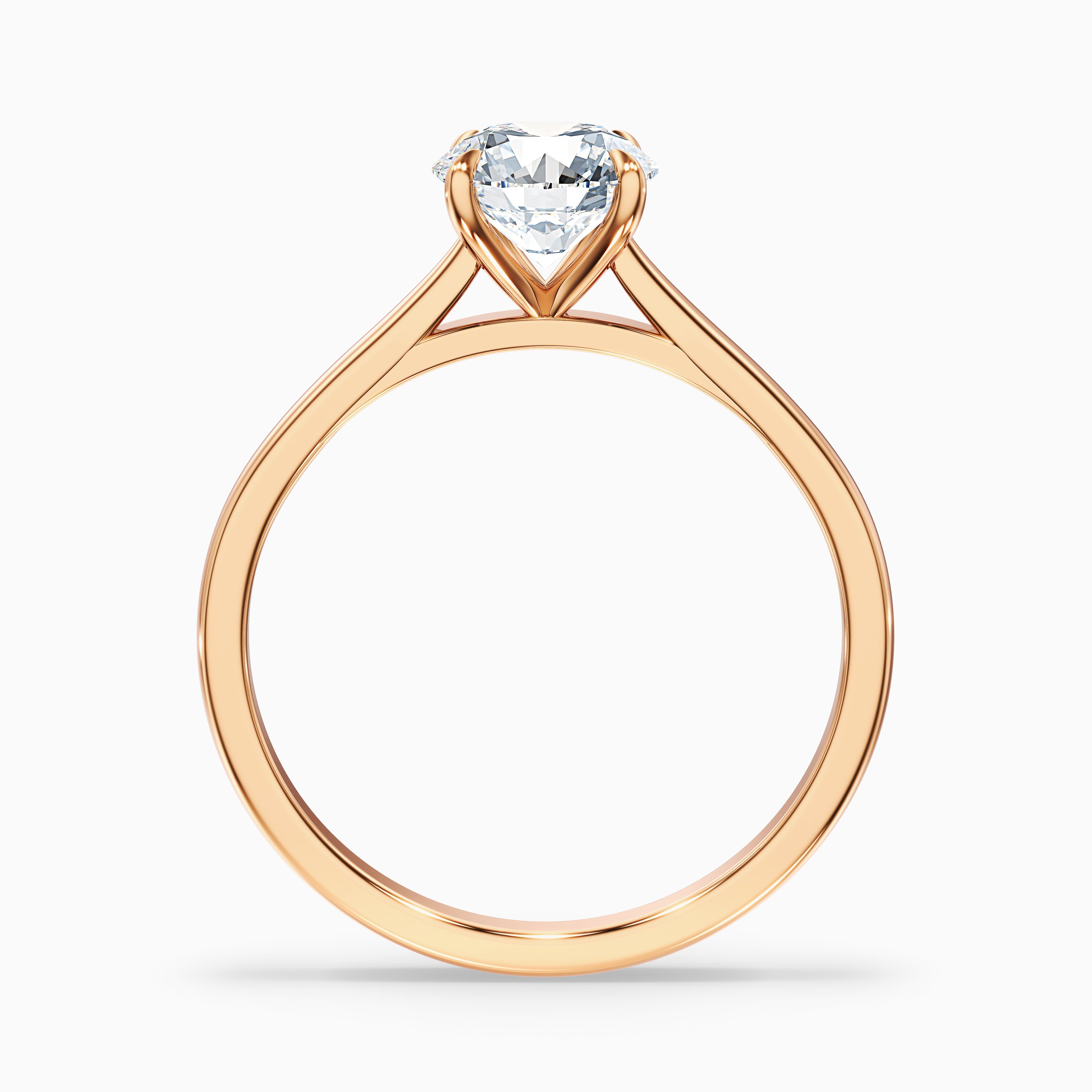 Kristina Round Solitaire Moissanite Ring