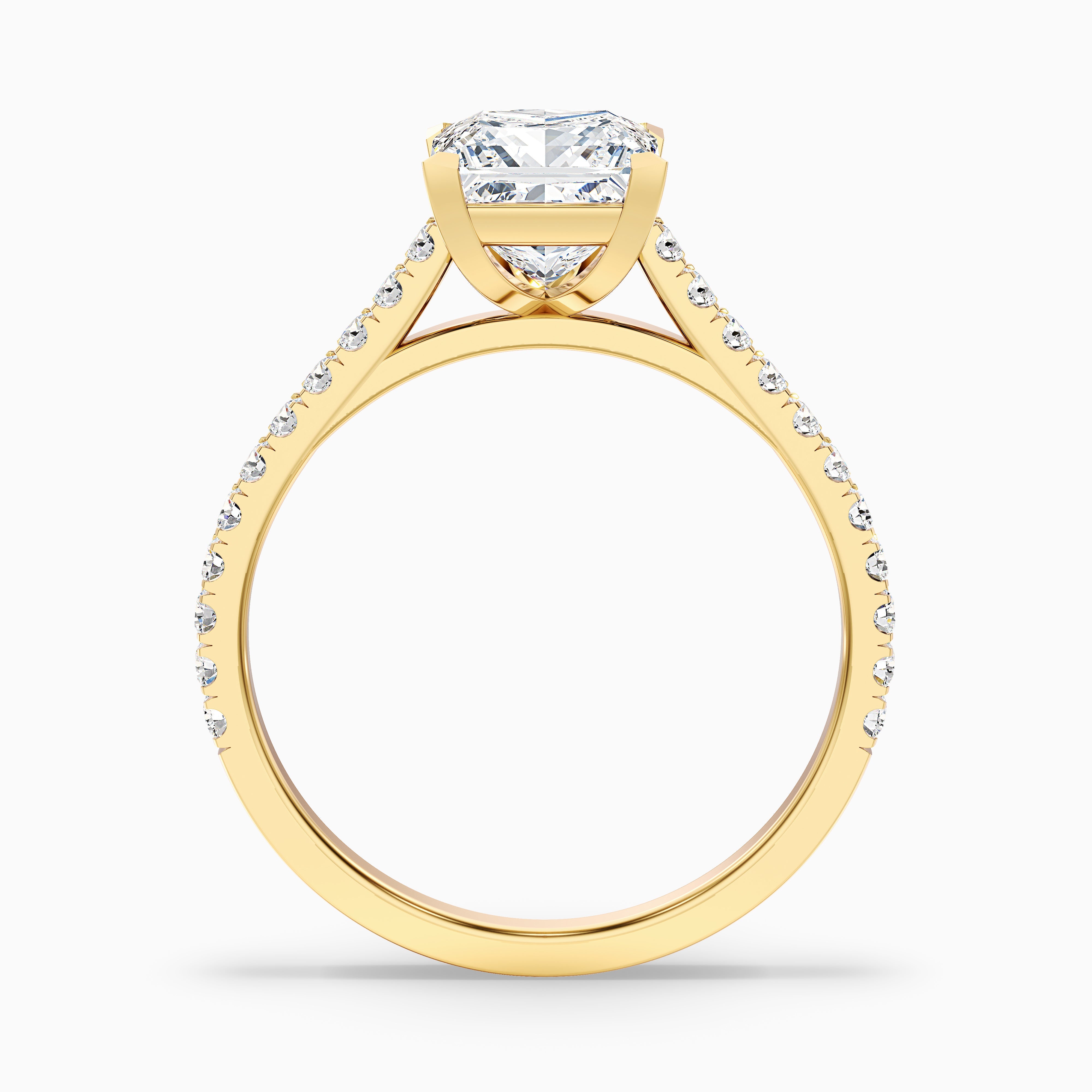 Lauren Princess Side Stone Lab Grown Diamond Ring