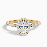 Liliana Oval Pave Halo Lab Grown Diamond Ring