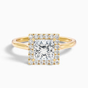 Makayla Princess Halo Lab Grown Diamond Ring