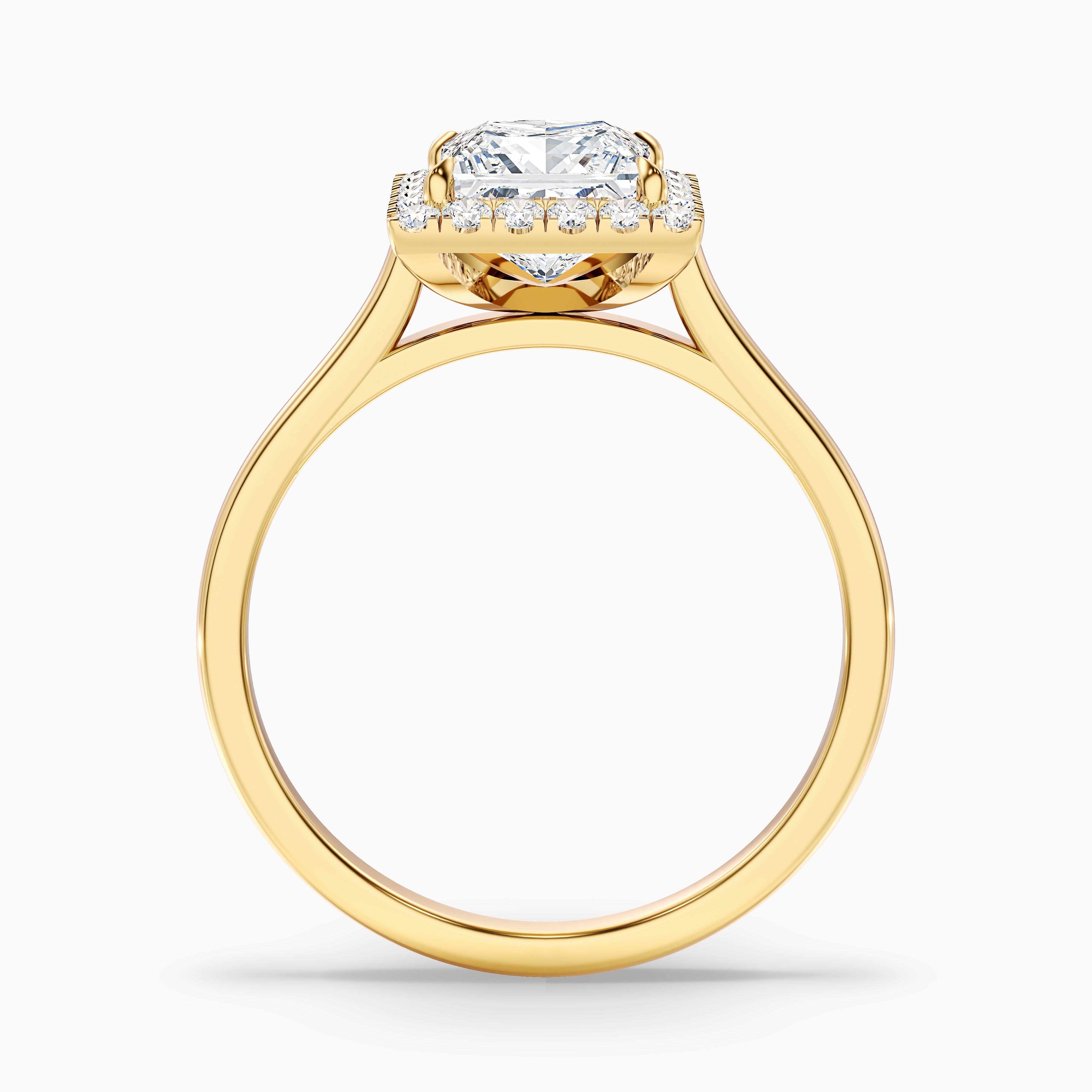 Makayla Princess Halo Lab Grown Diamond Ring