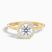 Margaret Round Cut Halo Lab Grown Diamond Ring