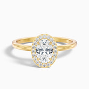 Marigold Oval Halo Lab Grown Diamond Ring