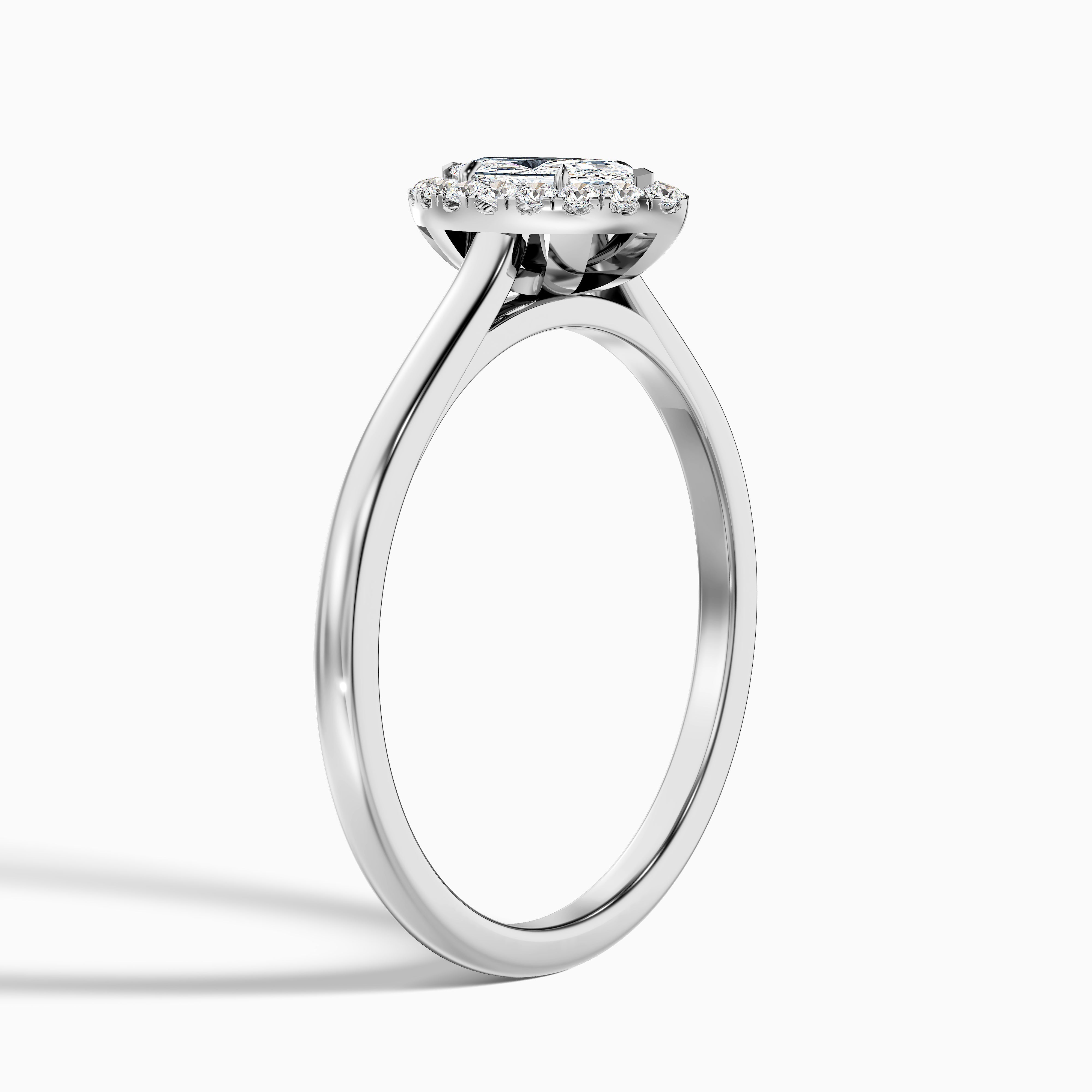 Melanie Marquise Halo Lab Grown Diamond Ring