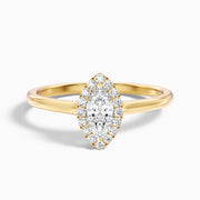Melanie Marquise Halo Lab Grown Diamond Ring