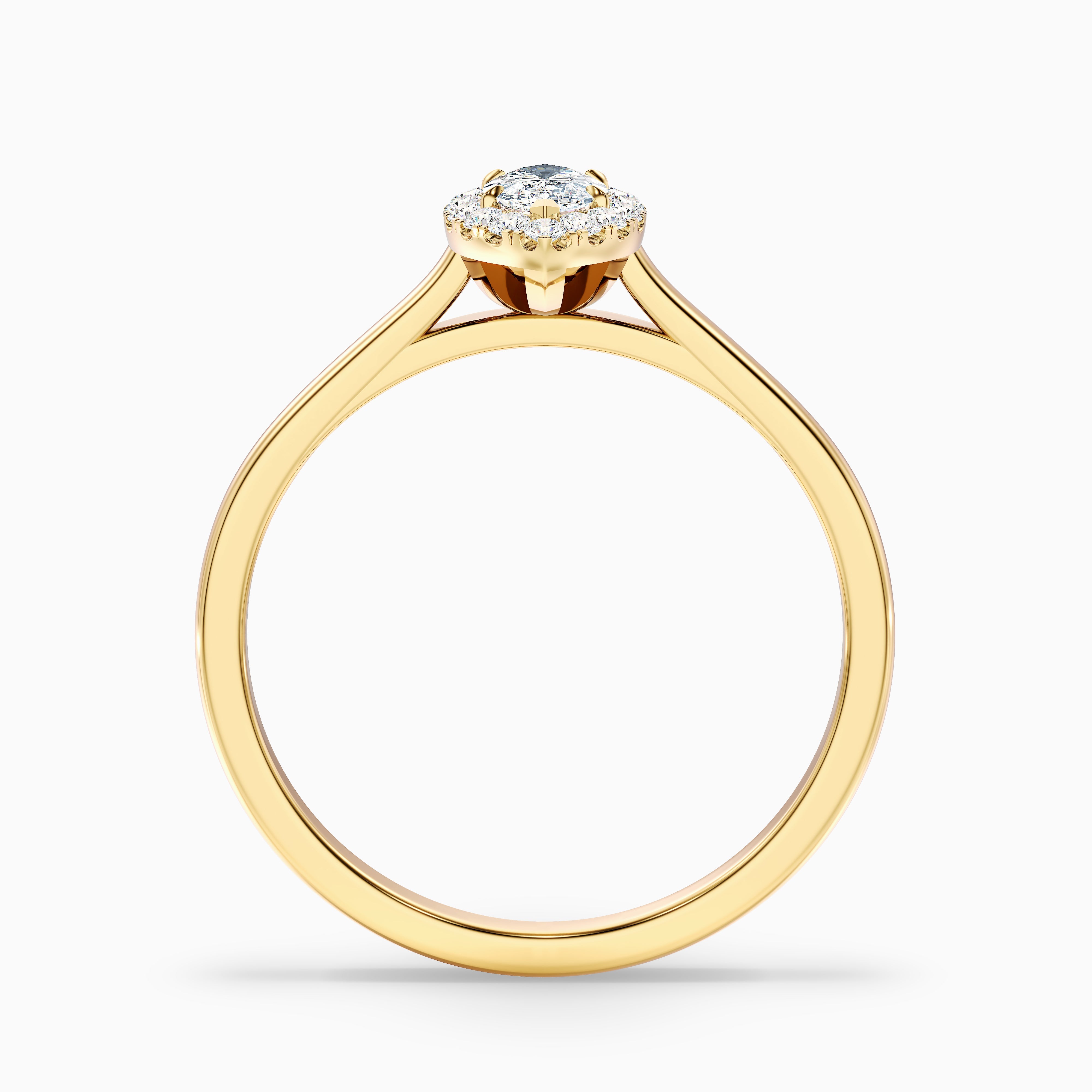 Melanie Marquise Halo Lab Grown Diamond Ring