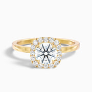 Melissa Round Halo Lab Grown Diamond Engagement Ring