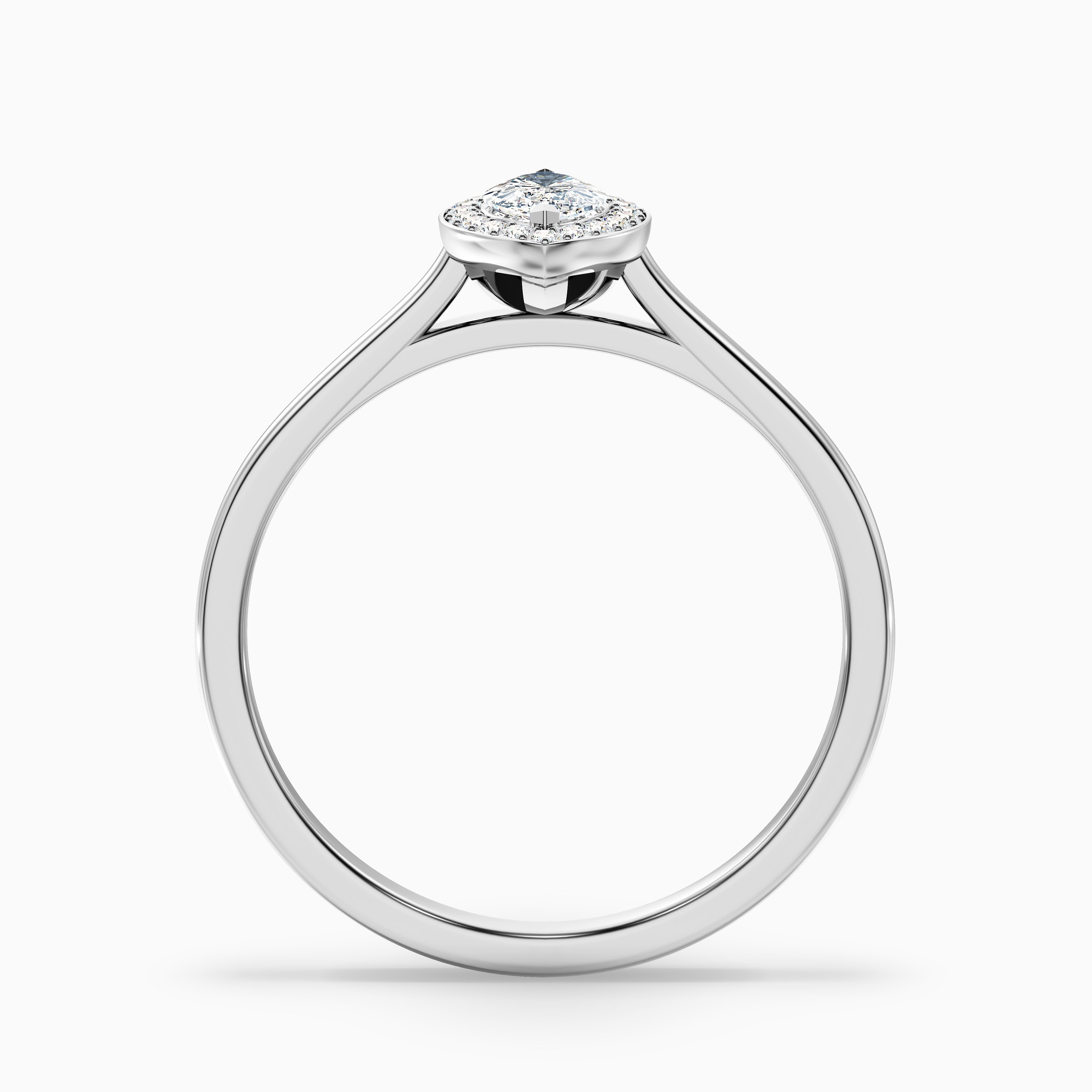 Michelle Marquise Halo Moissanite Ring