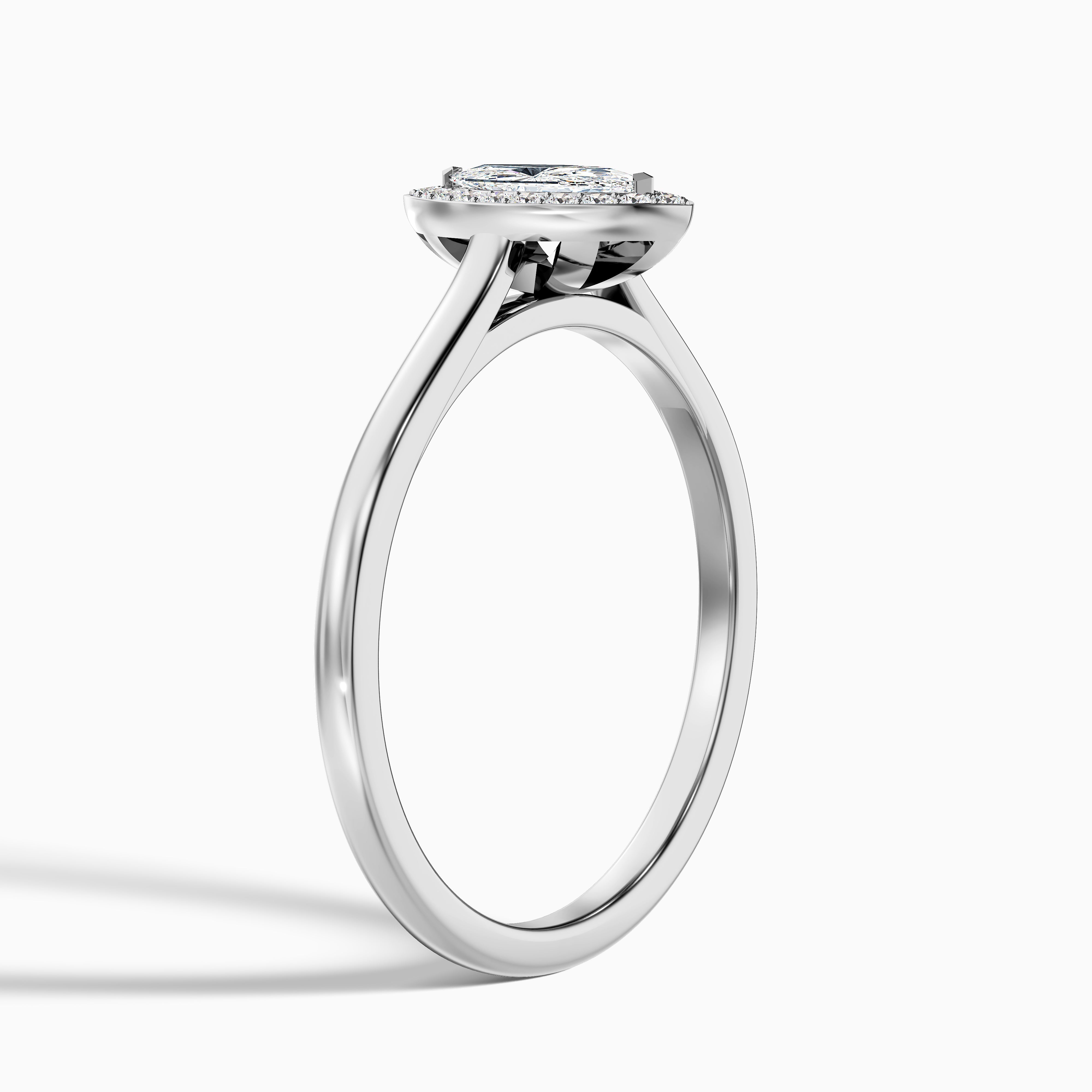 Michelle Marquise Halo Moissanite Ring