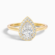 Philippa Pear Halo Lab Grown Diamond Engagement Ring