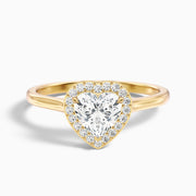 Rachel Heart Halo Lab Grown Diamond Ring