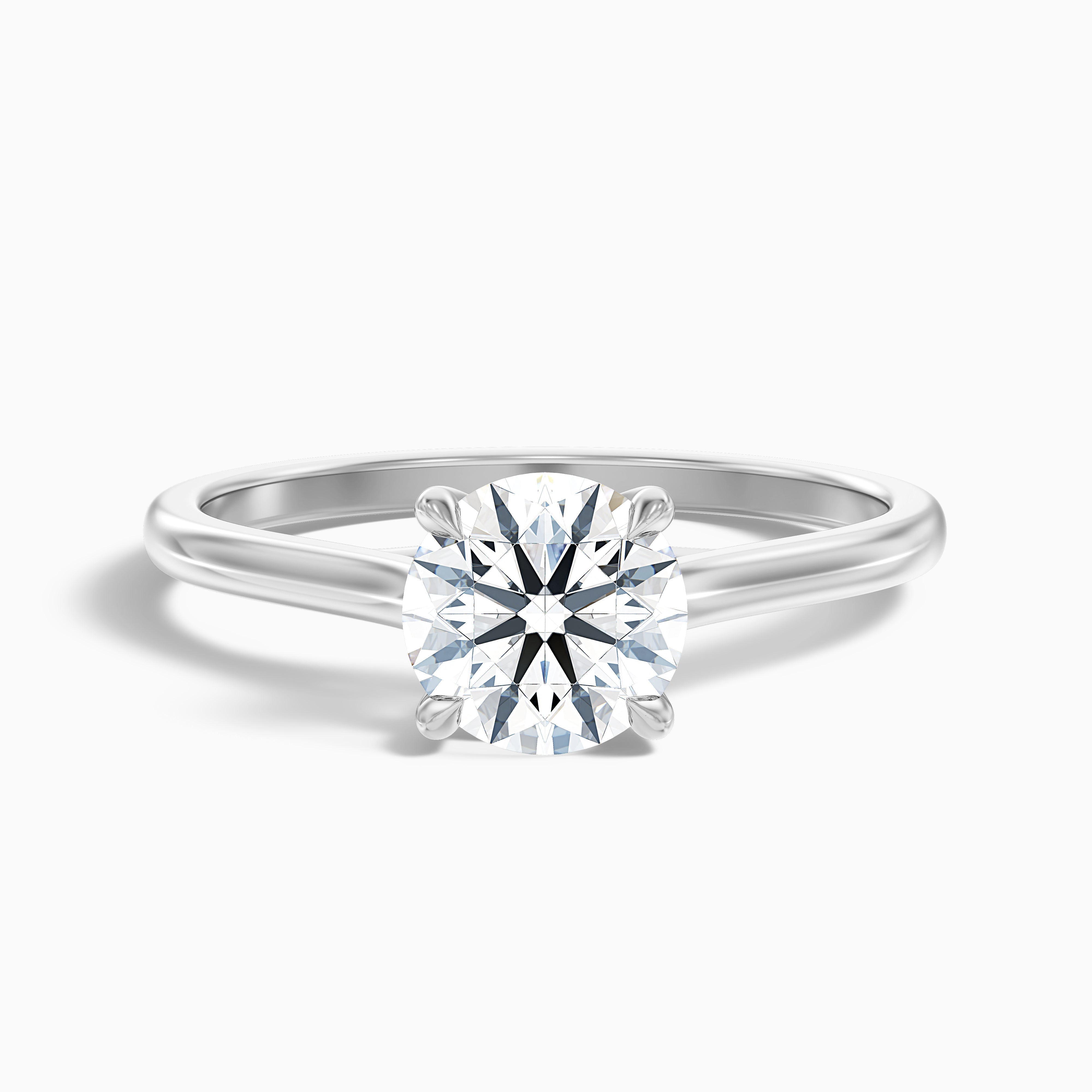 Suzanne Round Solitaire Moissanite Ring