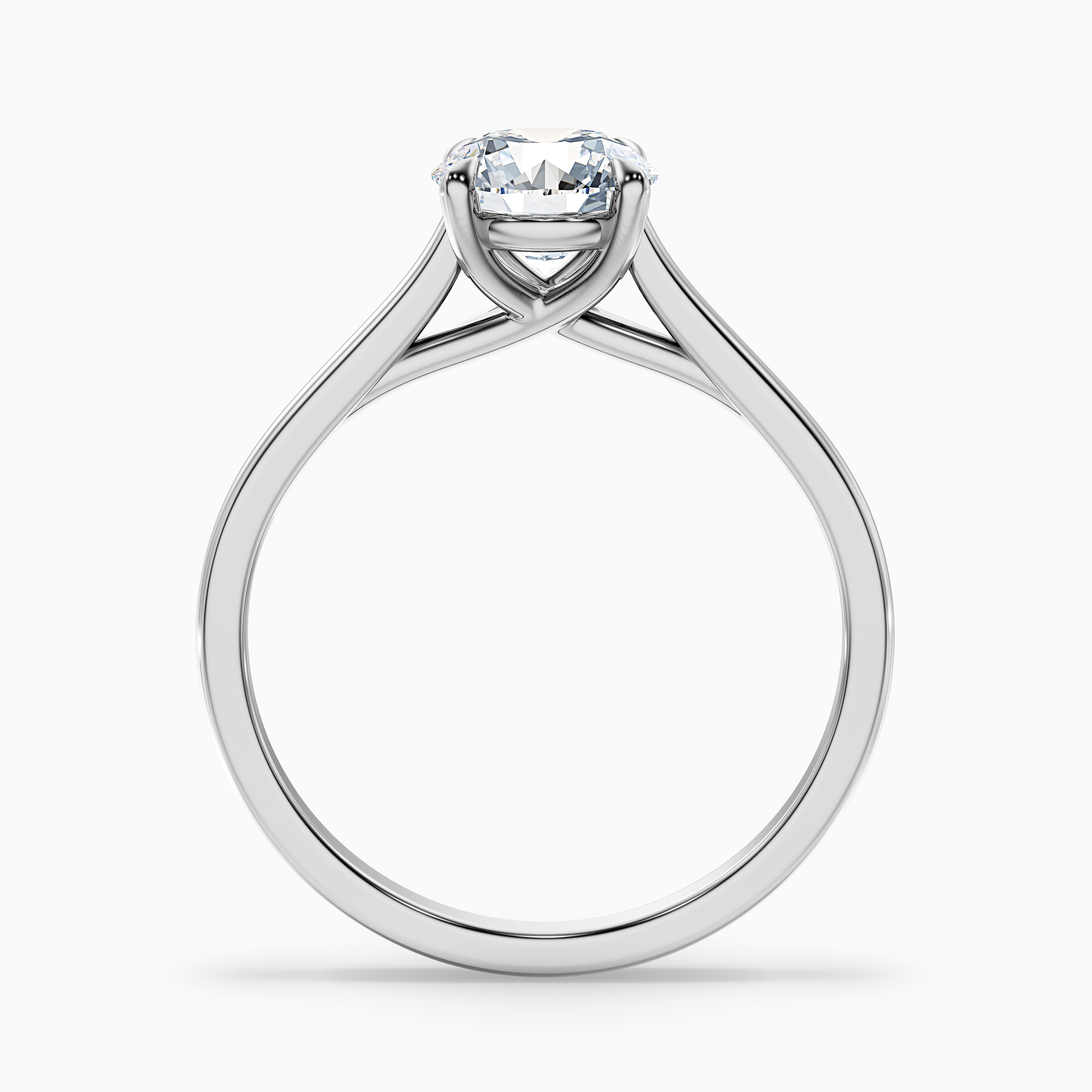 Suzanne Round Solitaire Moissanite Ring