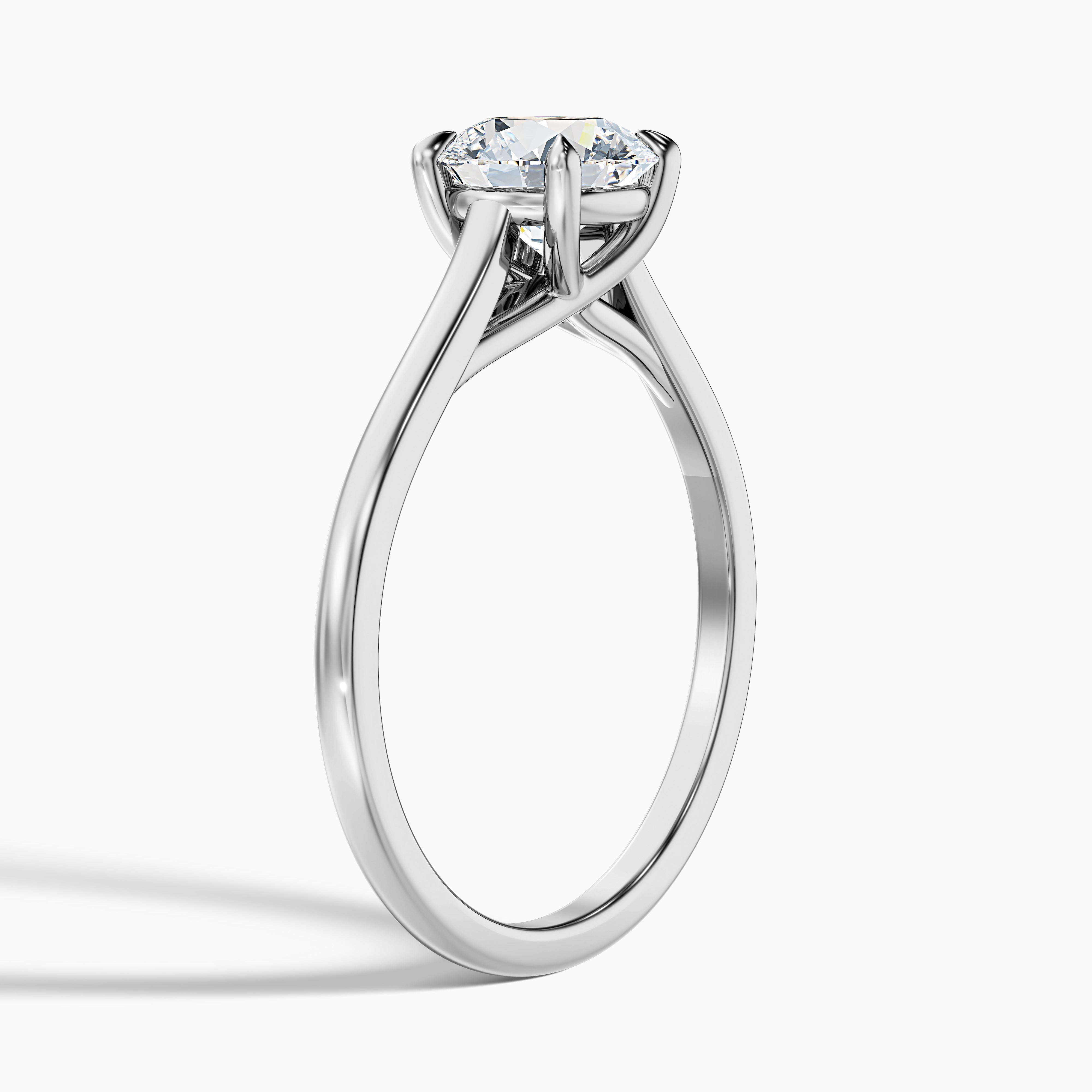 Suzanne Round Solitaire Moissanite Ring