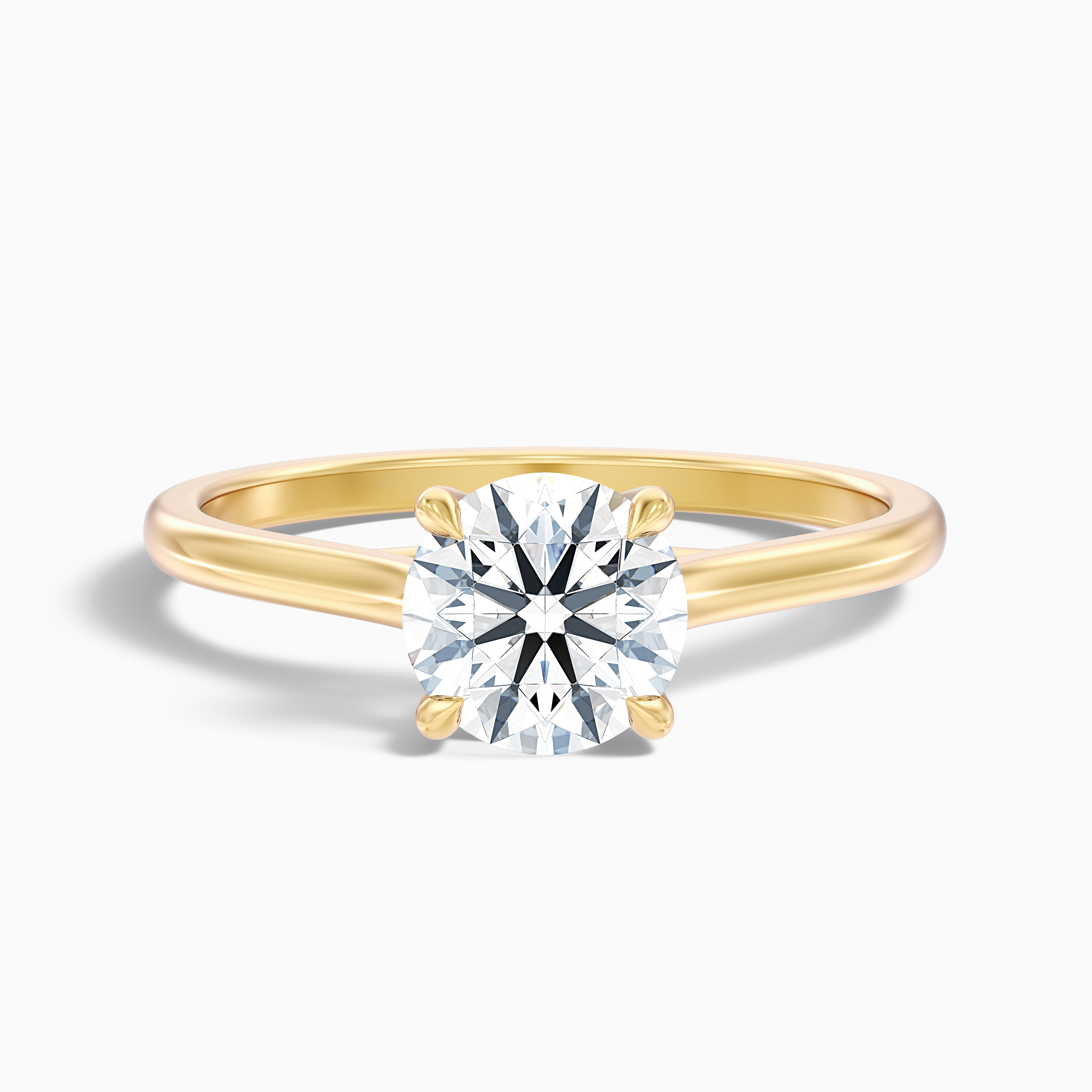 Suzanne Round Solitaire Moissanite Ring