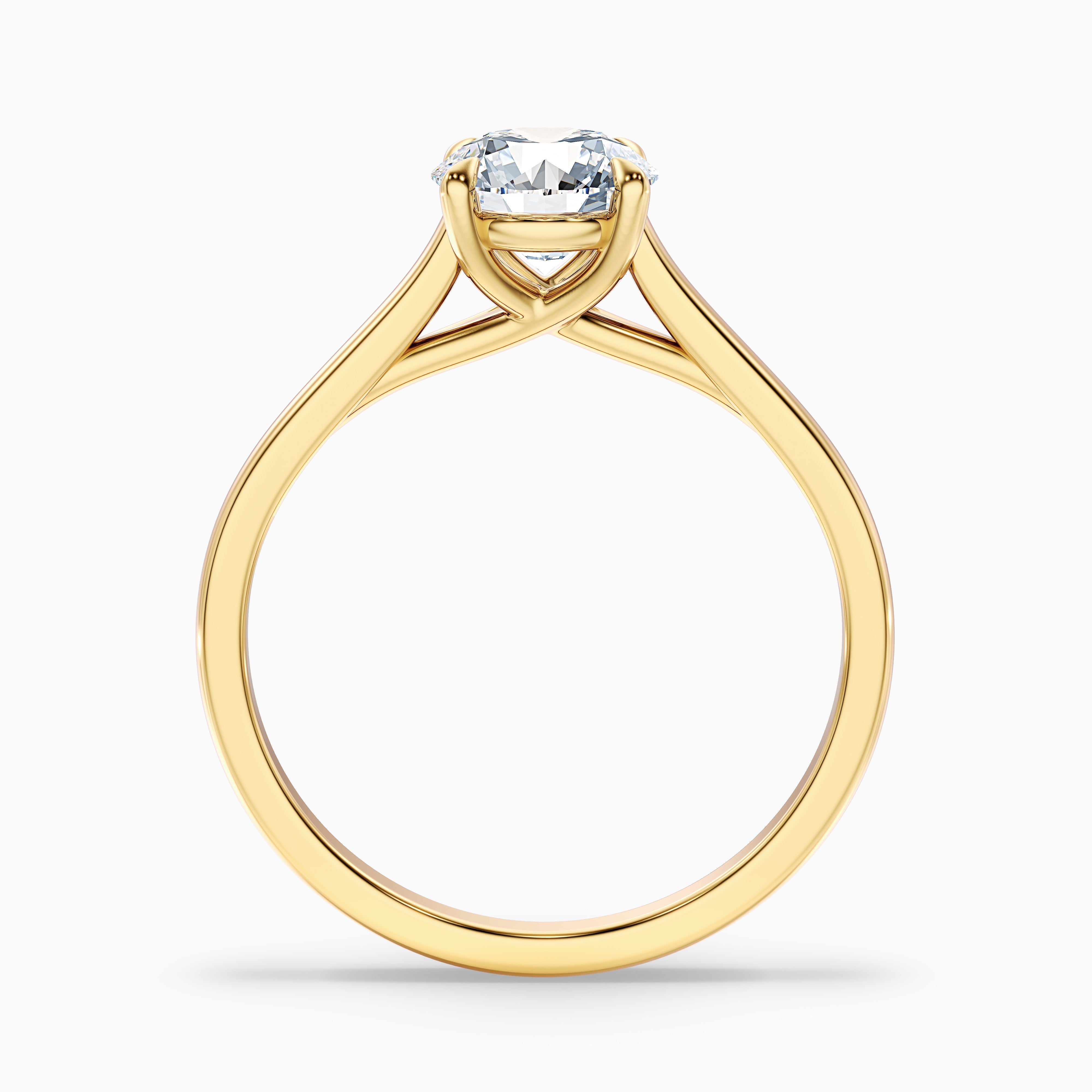 Suzanne Round Solitaire Moissanite Ring