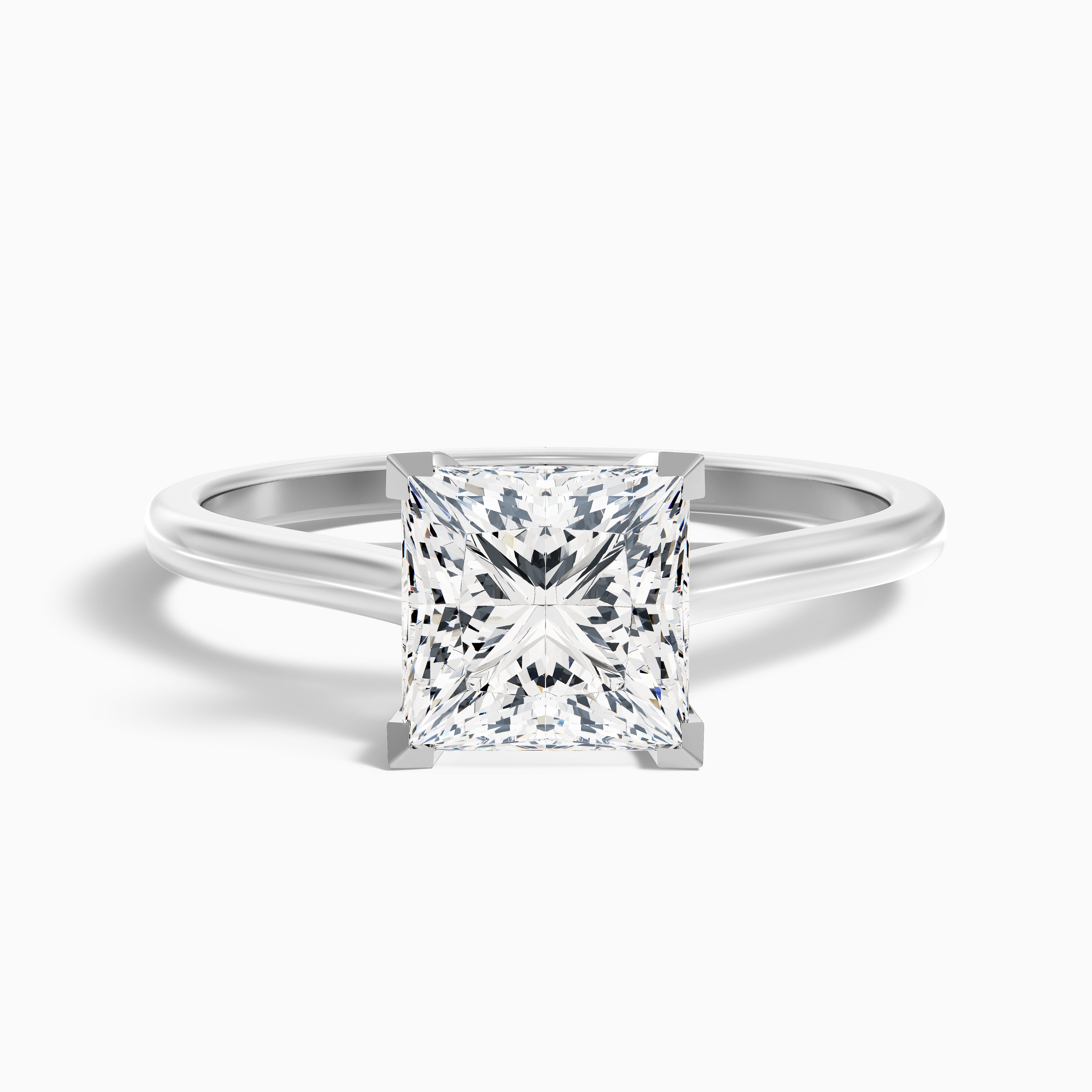 Teresa Princess Solitaire Moissanite Ring