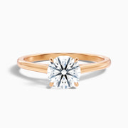 Valentina Round Cut Solitaire Moissanite Ring