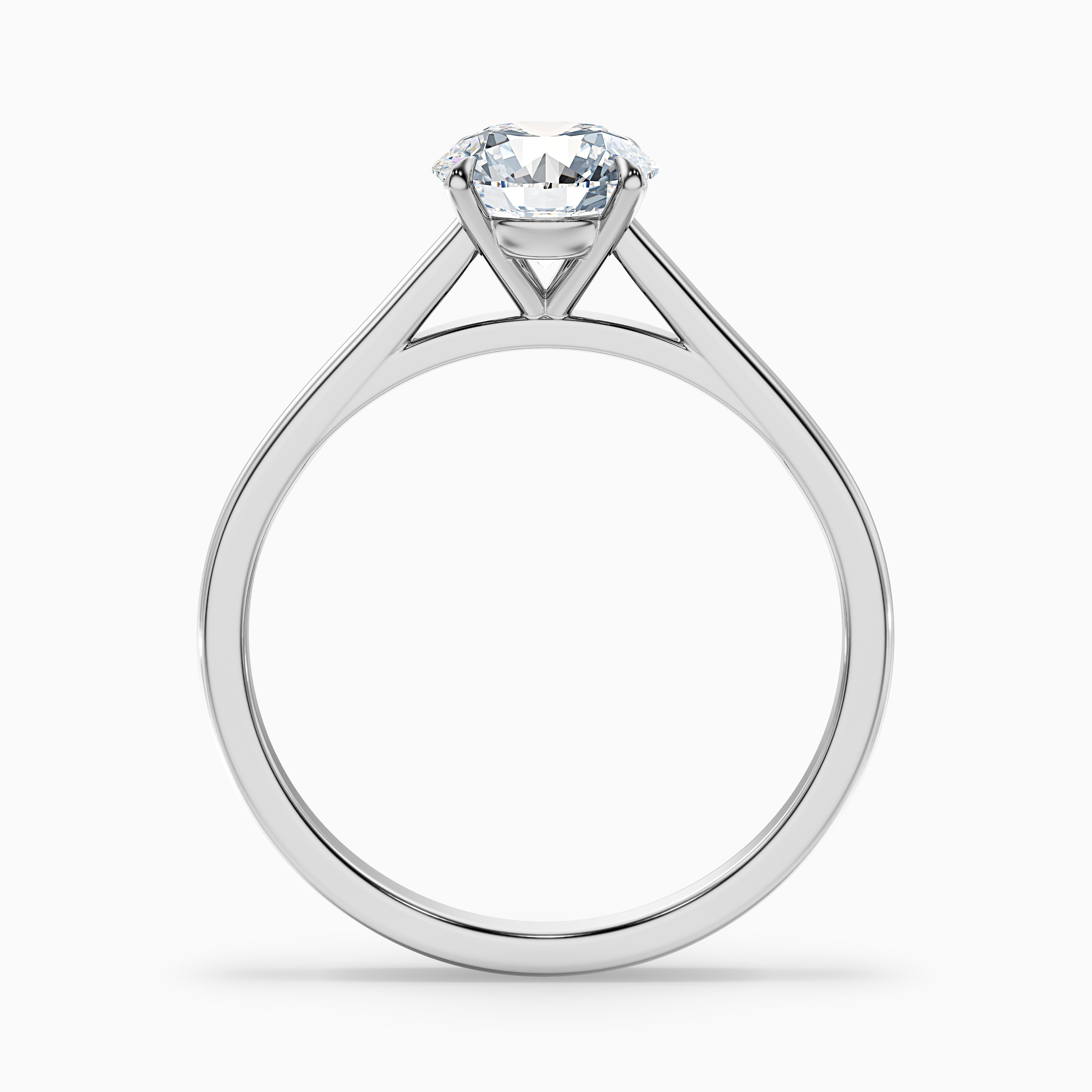 Valentina Round Cut Solitaire Moissanite Ring