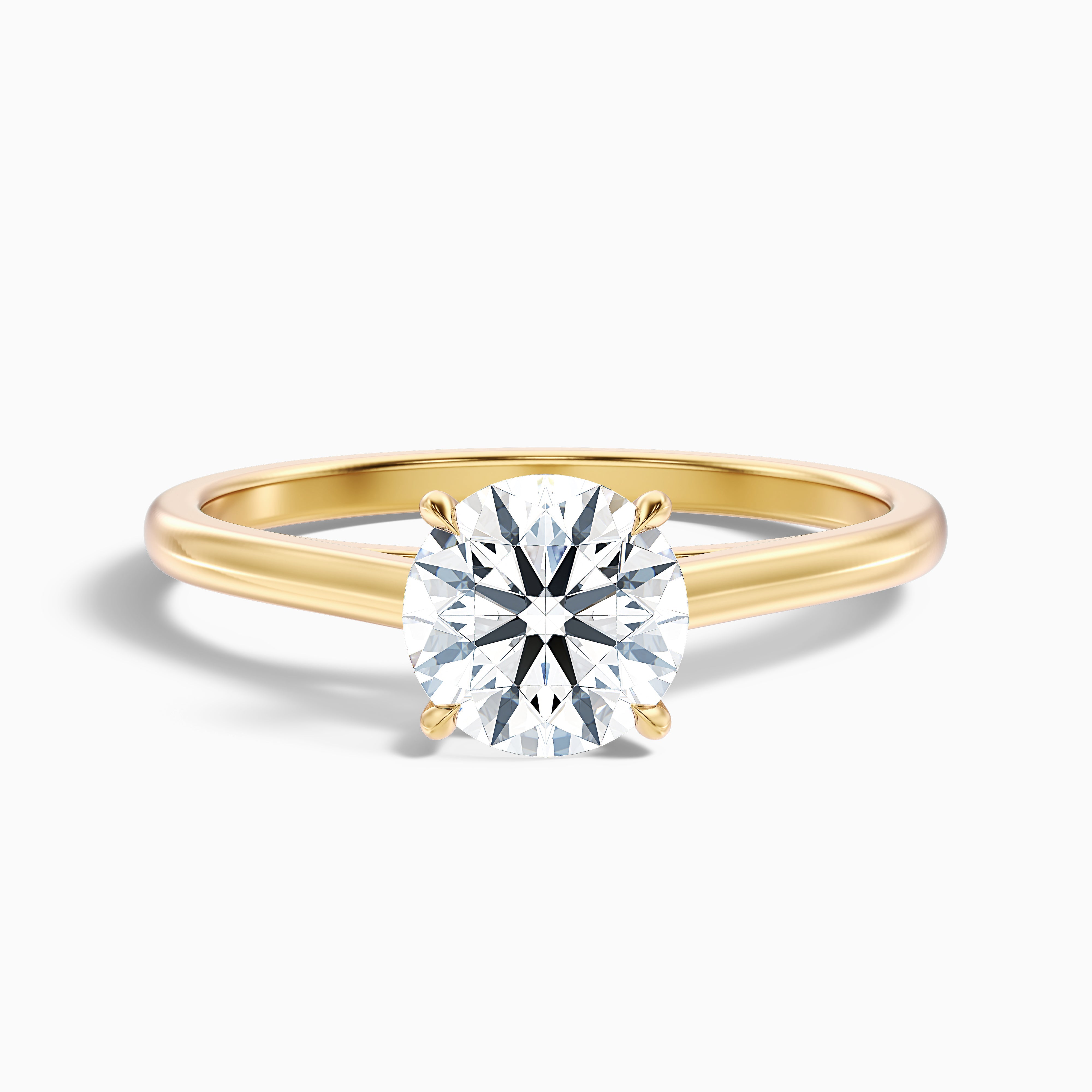 Valentina Round Cut Solitaire Moissanite Ring