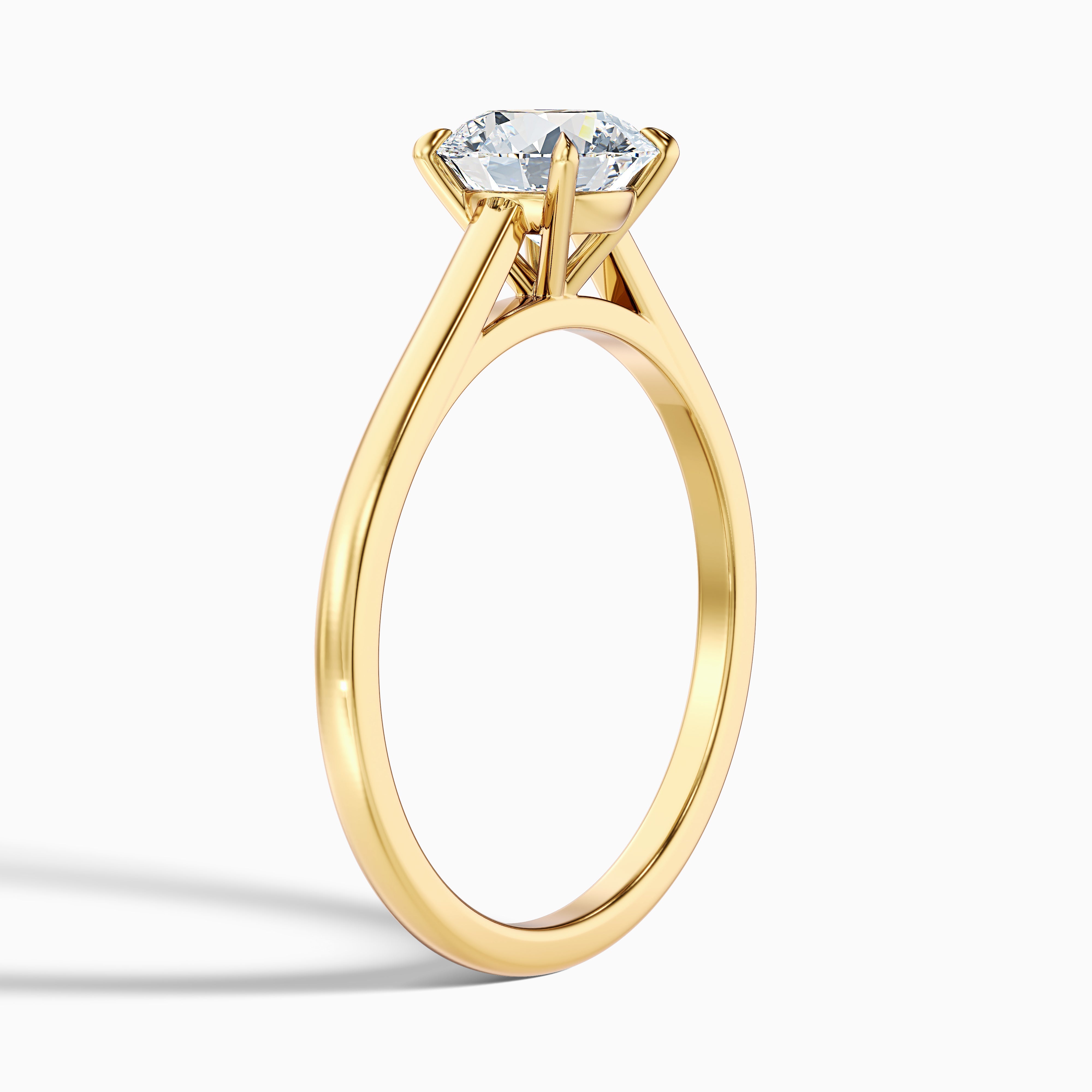 Valentina Round Cut Solitaire Moissanite Ring