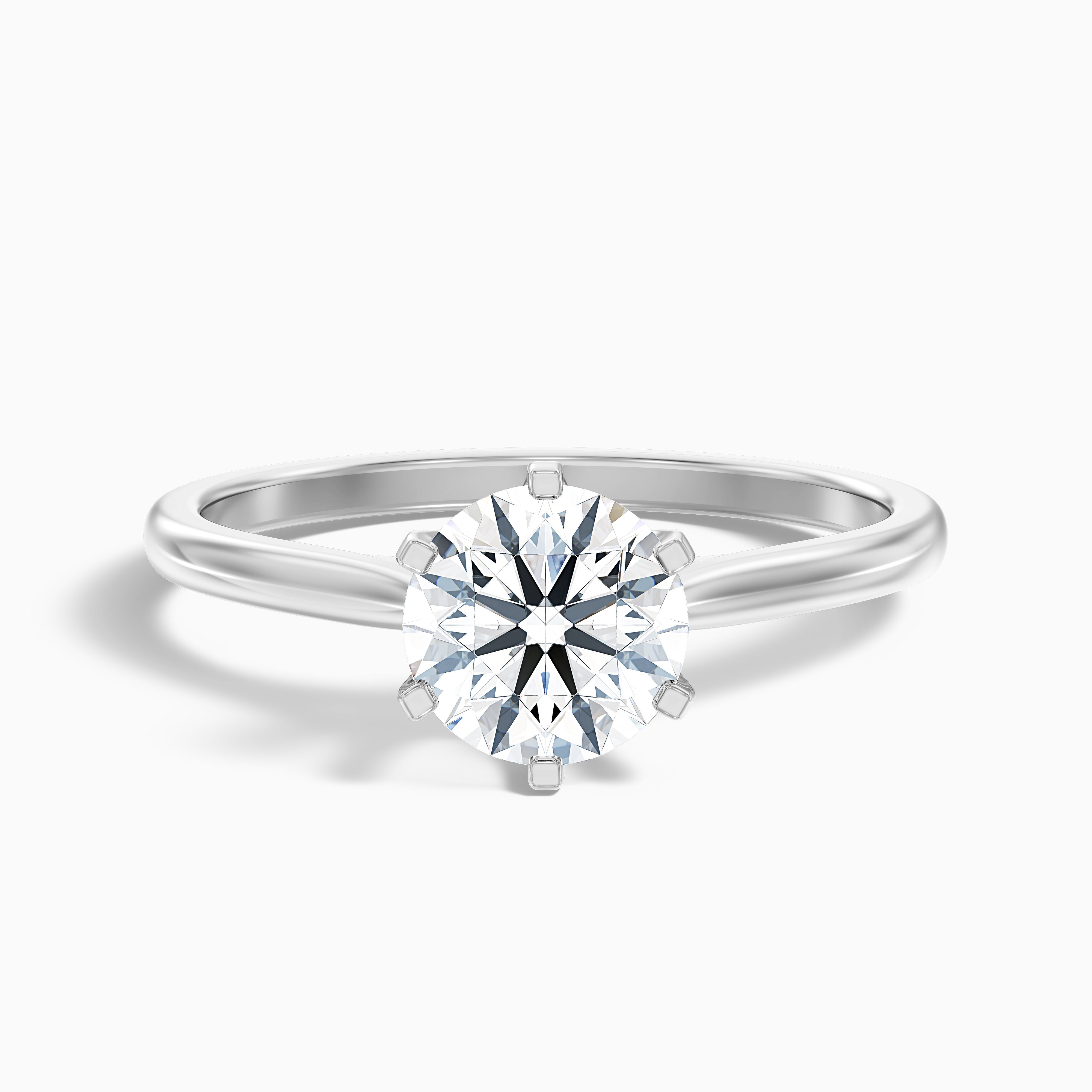 Vanessa Round Solitaire Moissanite Ring