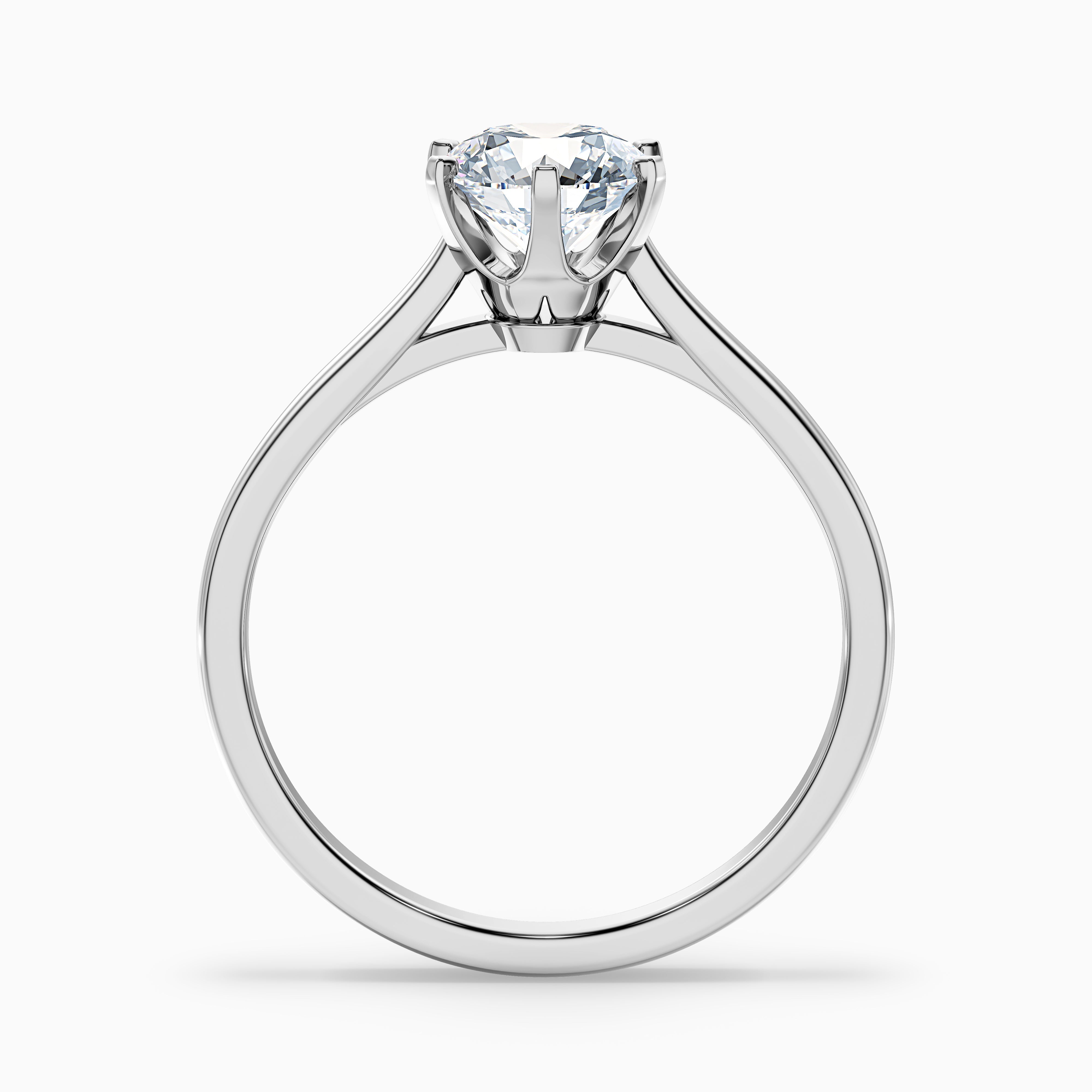 Vanessa Round Solitaire Moissanite Ring