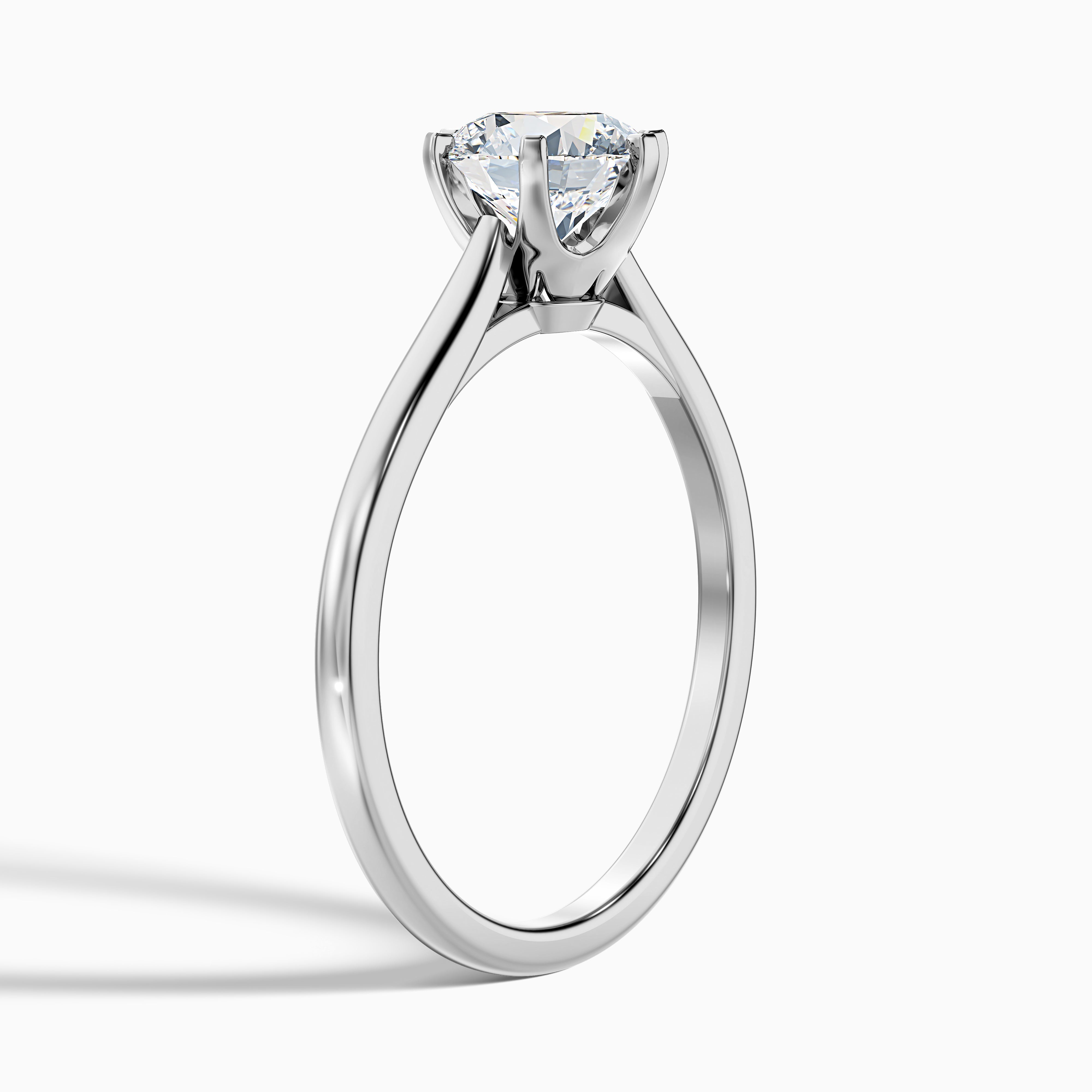 Vanessa Round Solitaire Moissanite Ring