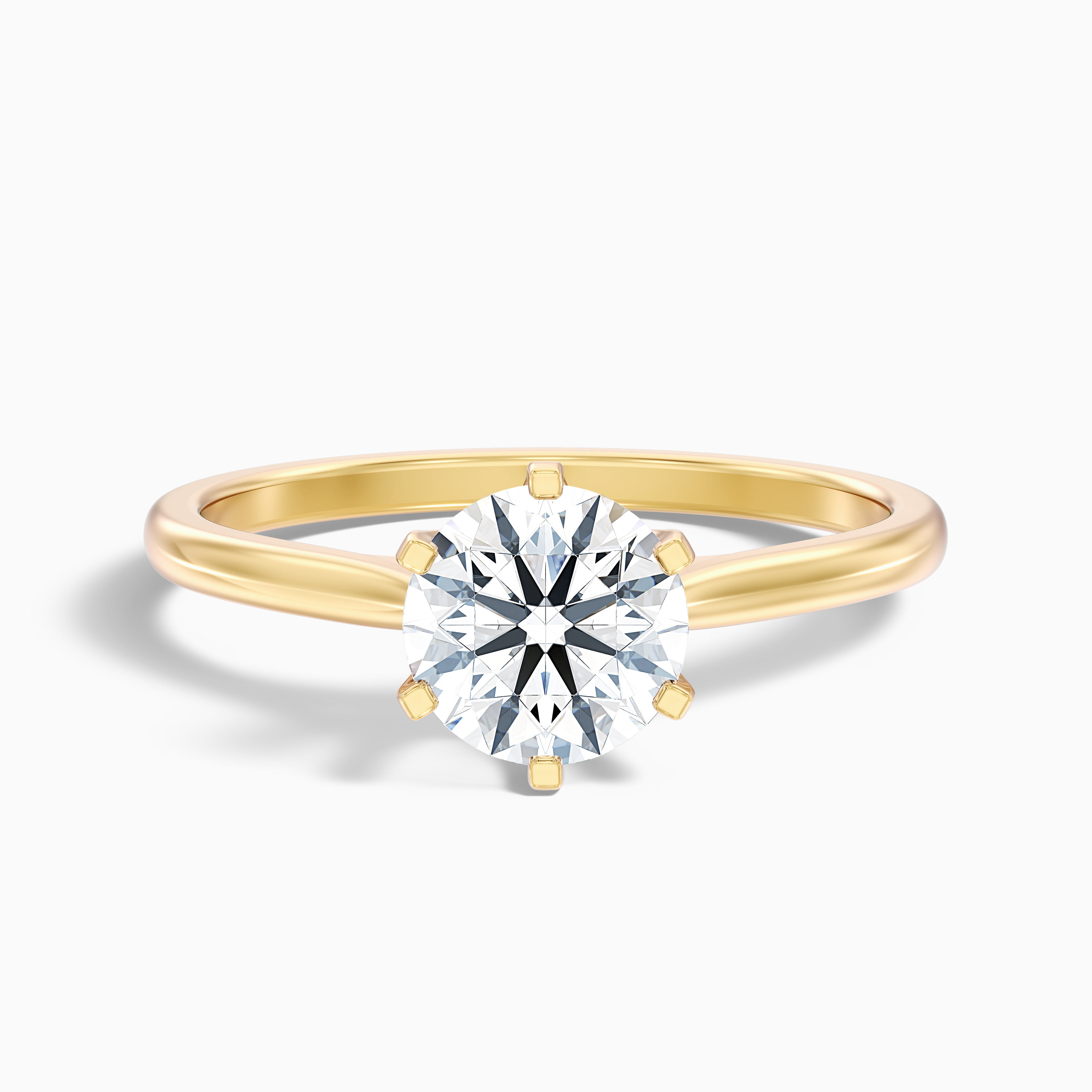 Vanessa Round Solitaire Moissanite Ring