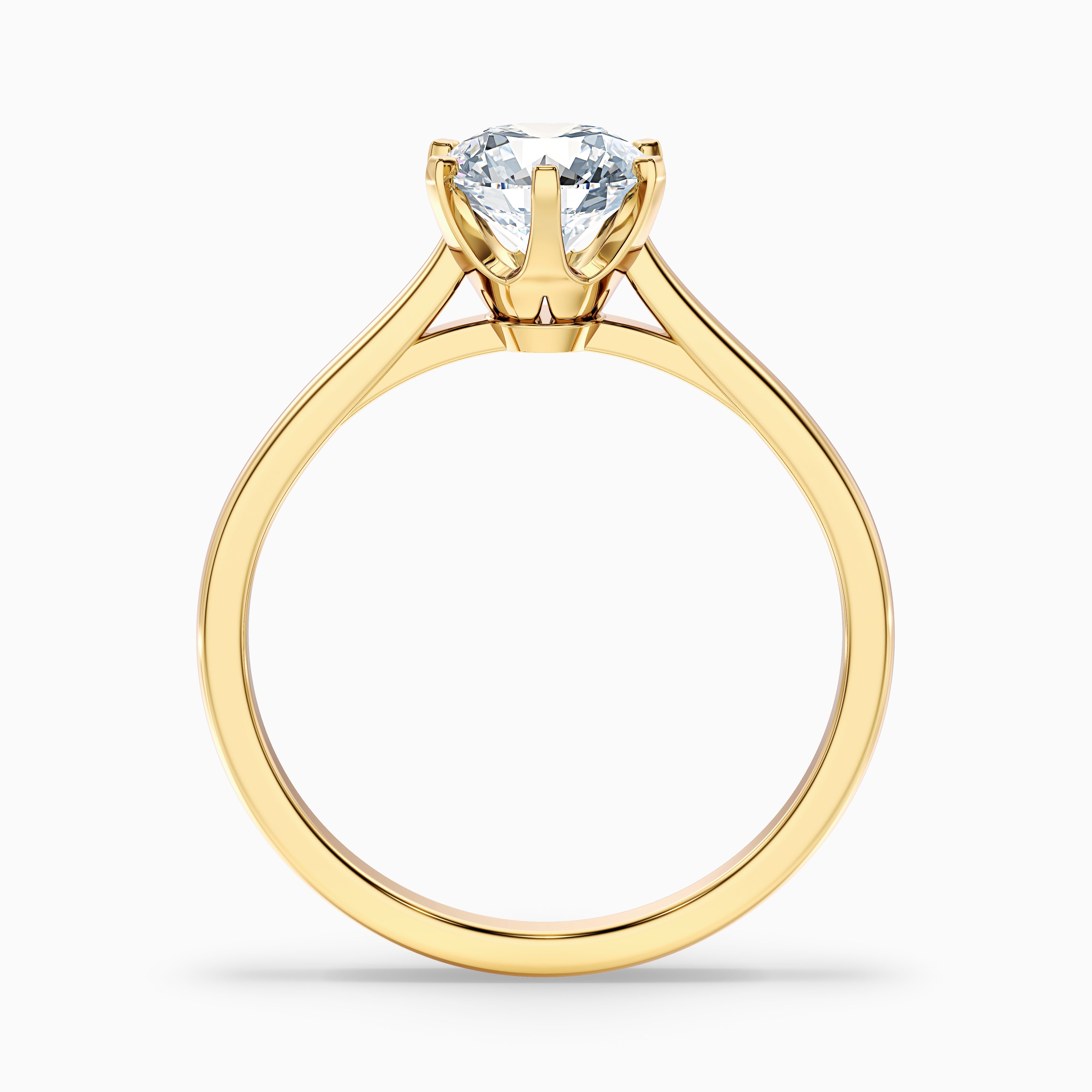 Vanessa Round Solitaire Moissanite Ring