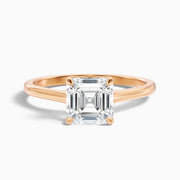 Victoria Asscher Solitaire Moissanite Promise Ring