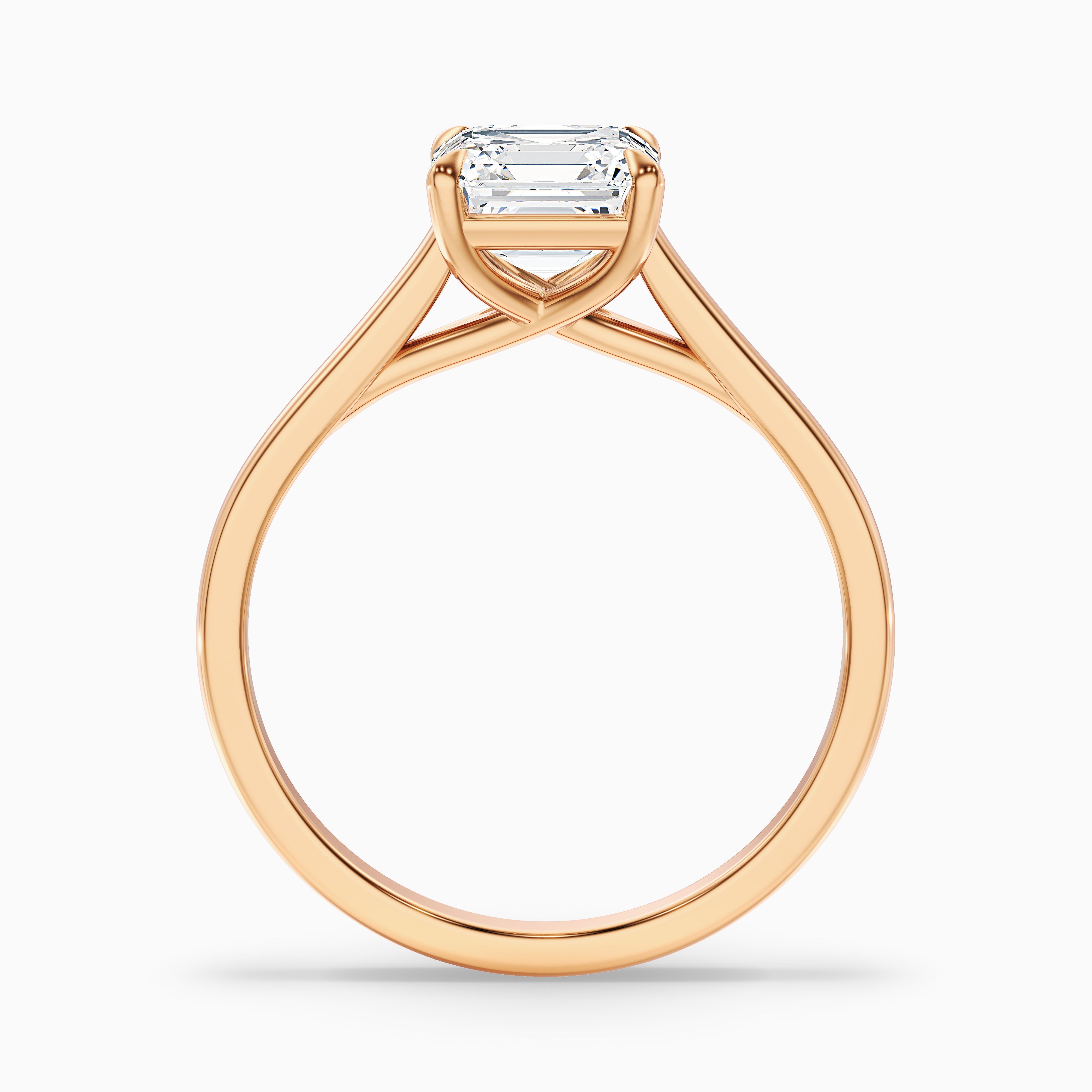 Victoria Asscher Solitaire Moissanite Promise Ring