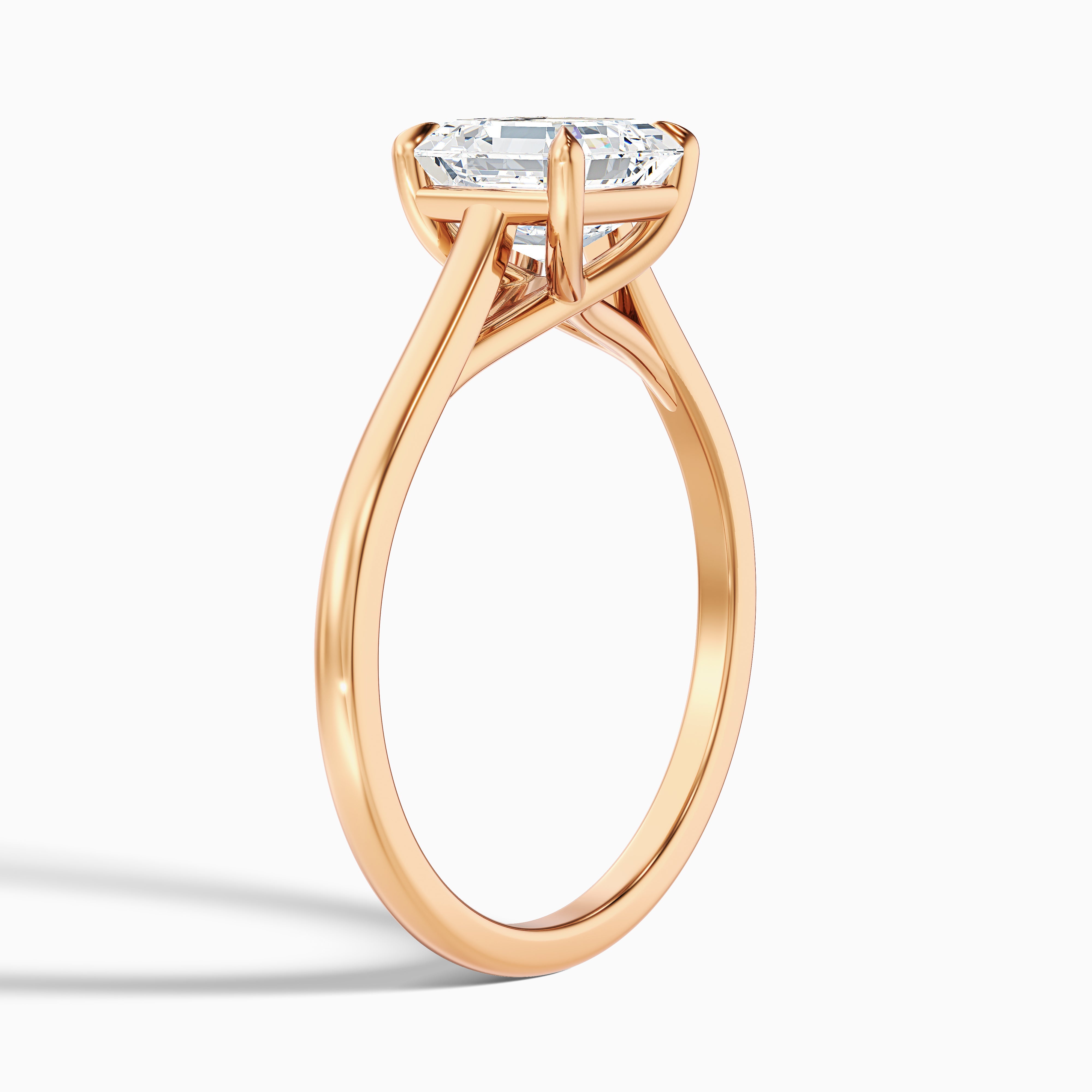 Victoria Asscher Solitaire Moissanite Promise Ring