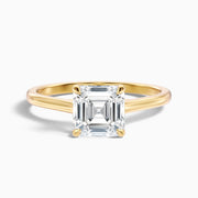 Victoria Asscher Solitaire Lab Grown Diamond Promise Ring