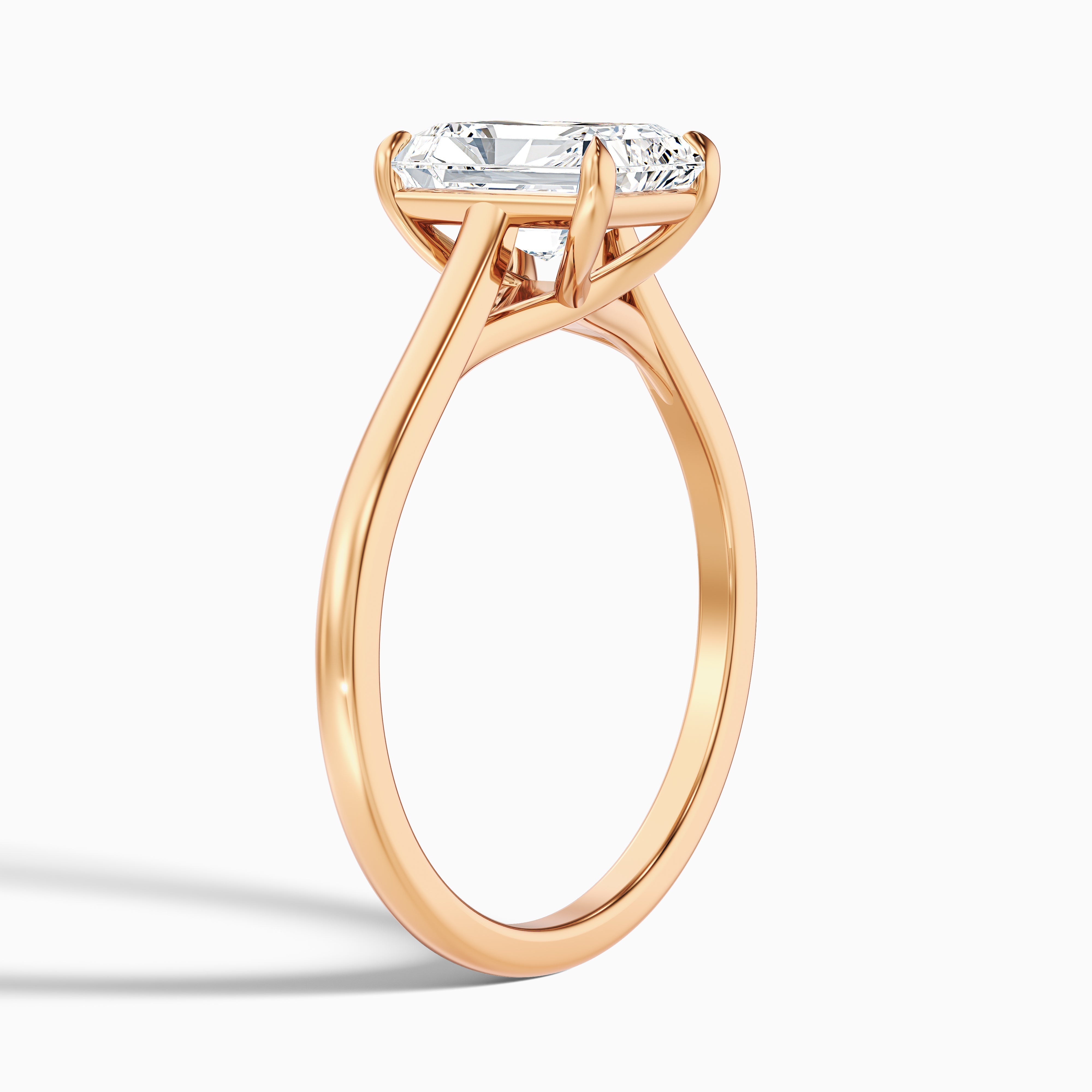 Virginia Radiant Solitaire Moissanite Engagement Ring