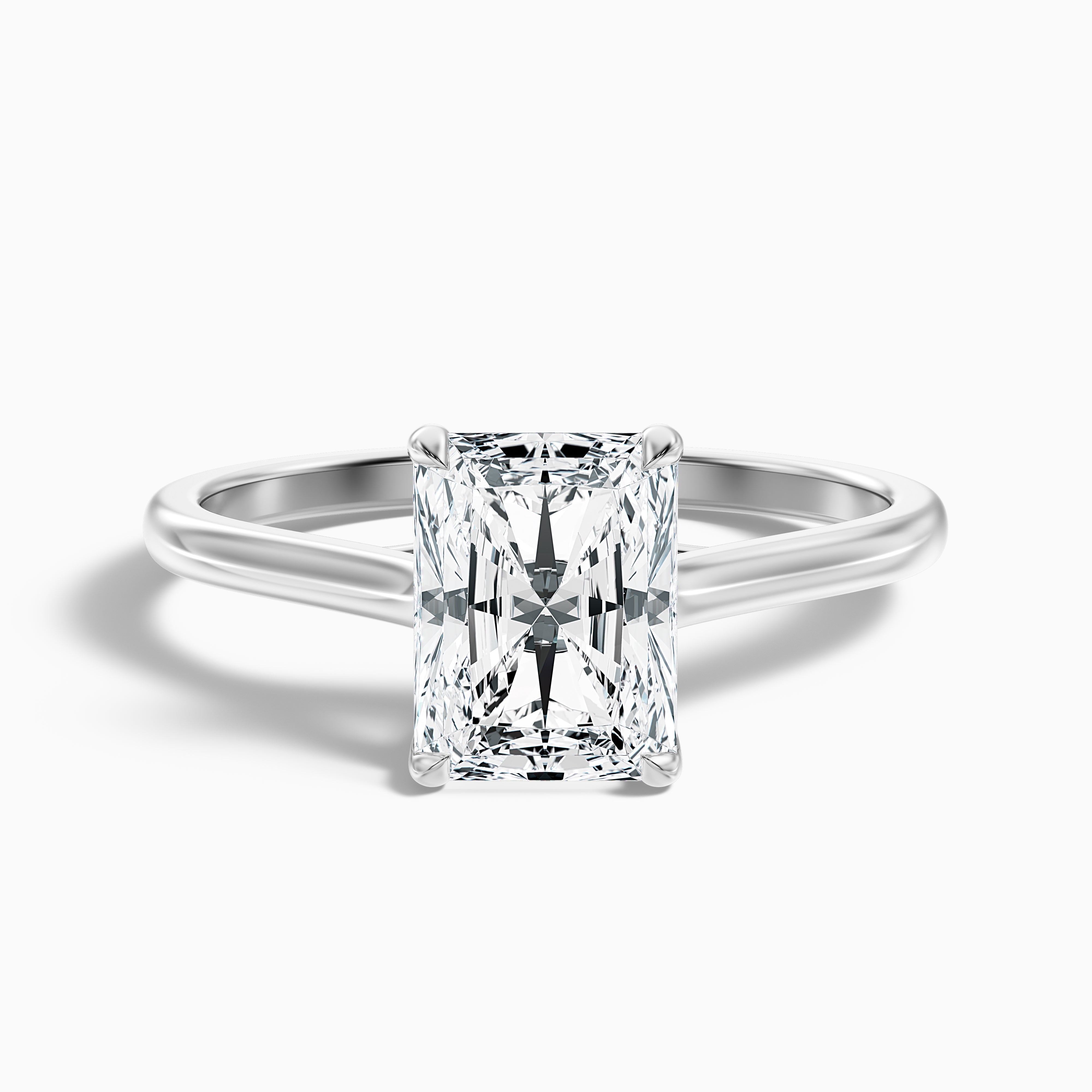 Virginia Radiant Solitaire Moissanite Engagement Ring