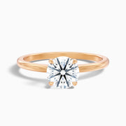Whitney Round Solitaire Moissanite Ring