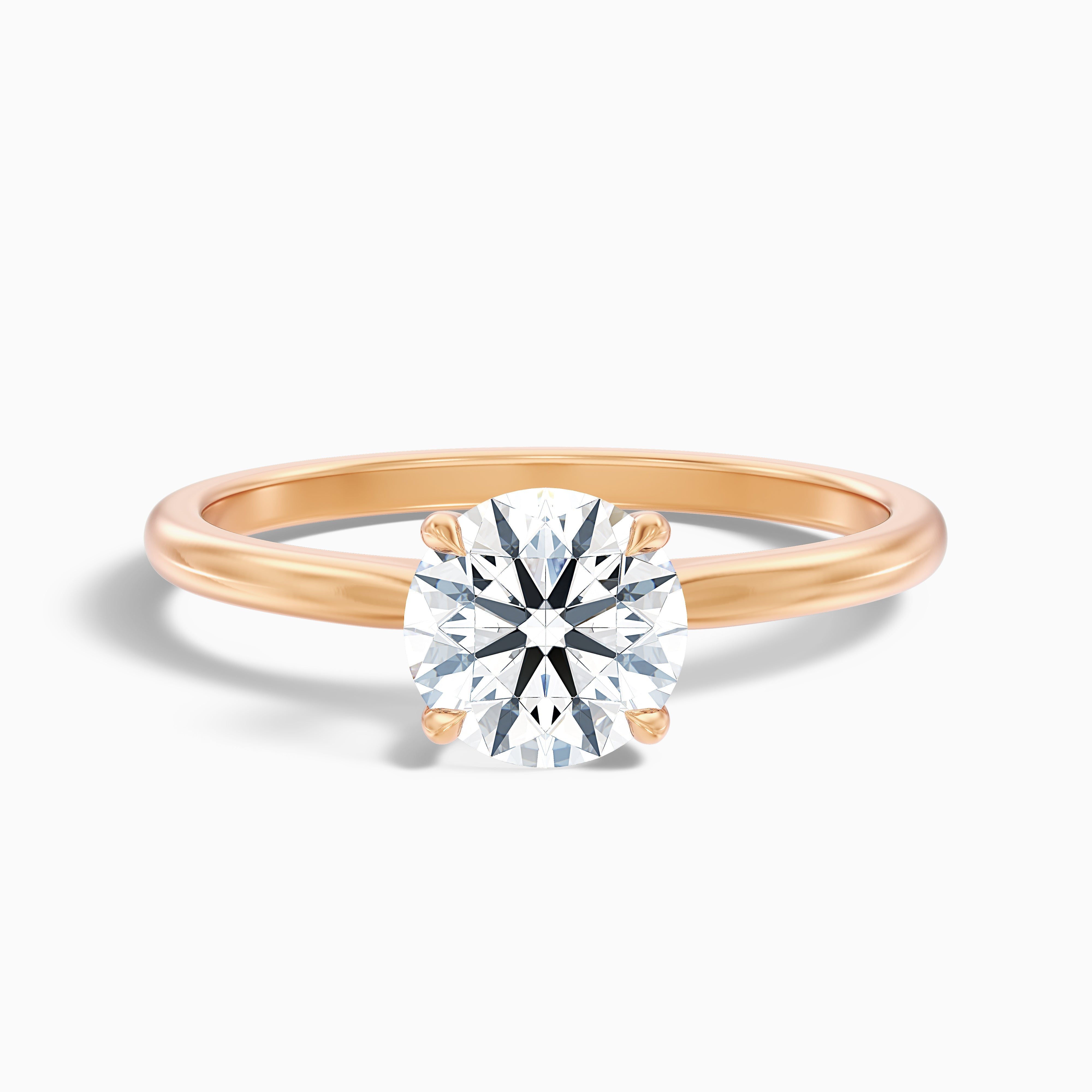 Whitney Round Solitaire Moissanite Ring