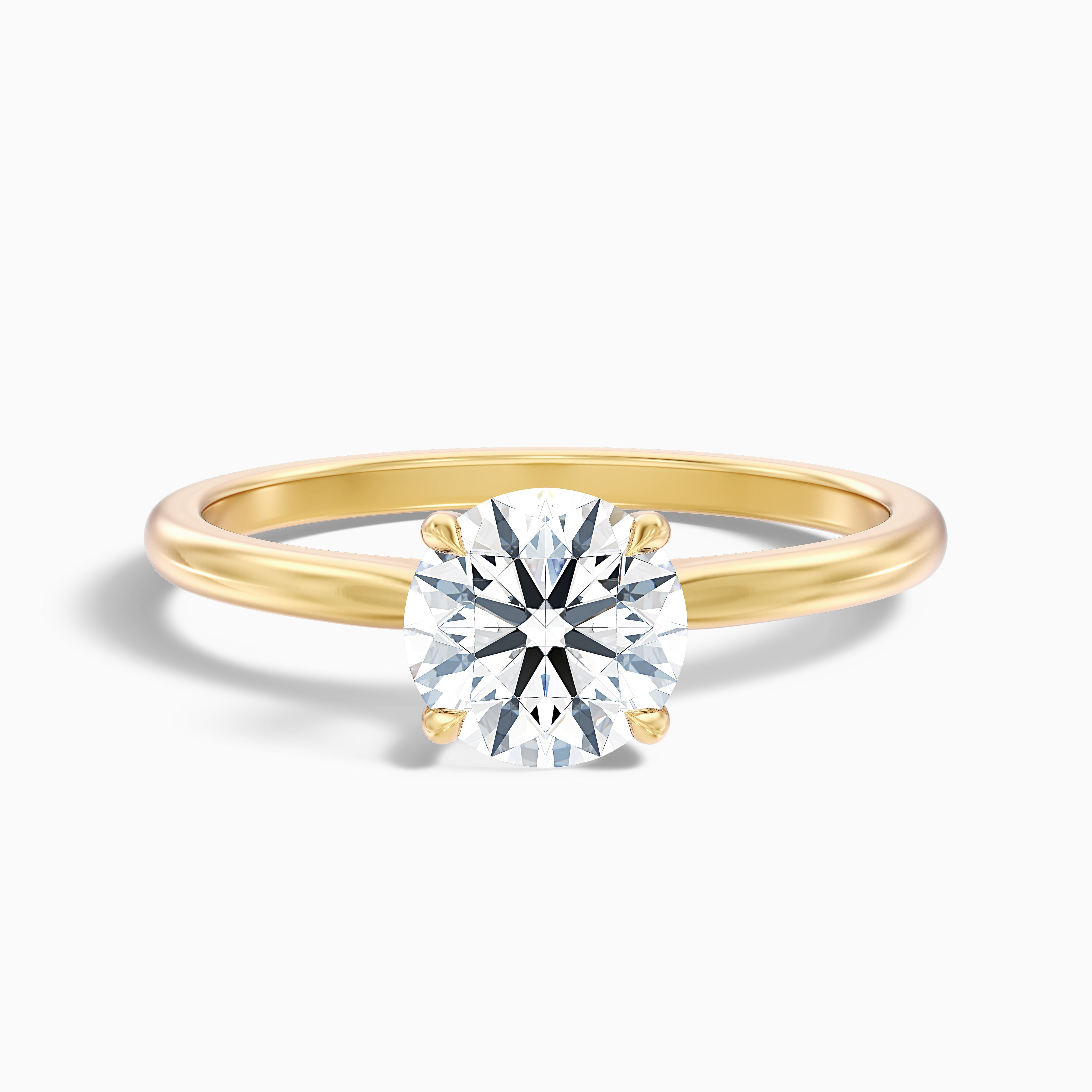 Whitney Round Solitaire Moissanite Ring