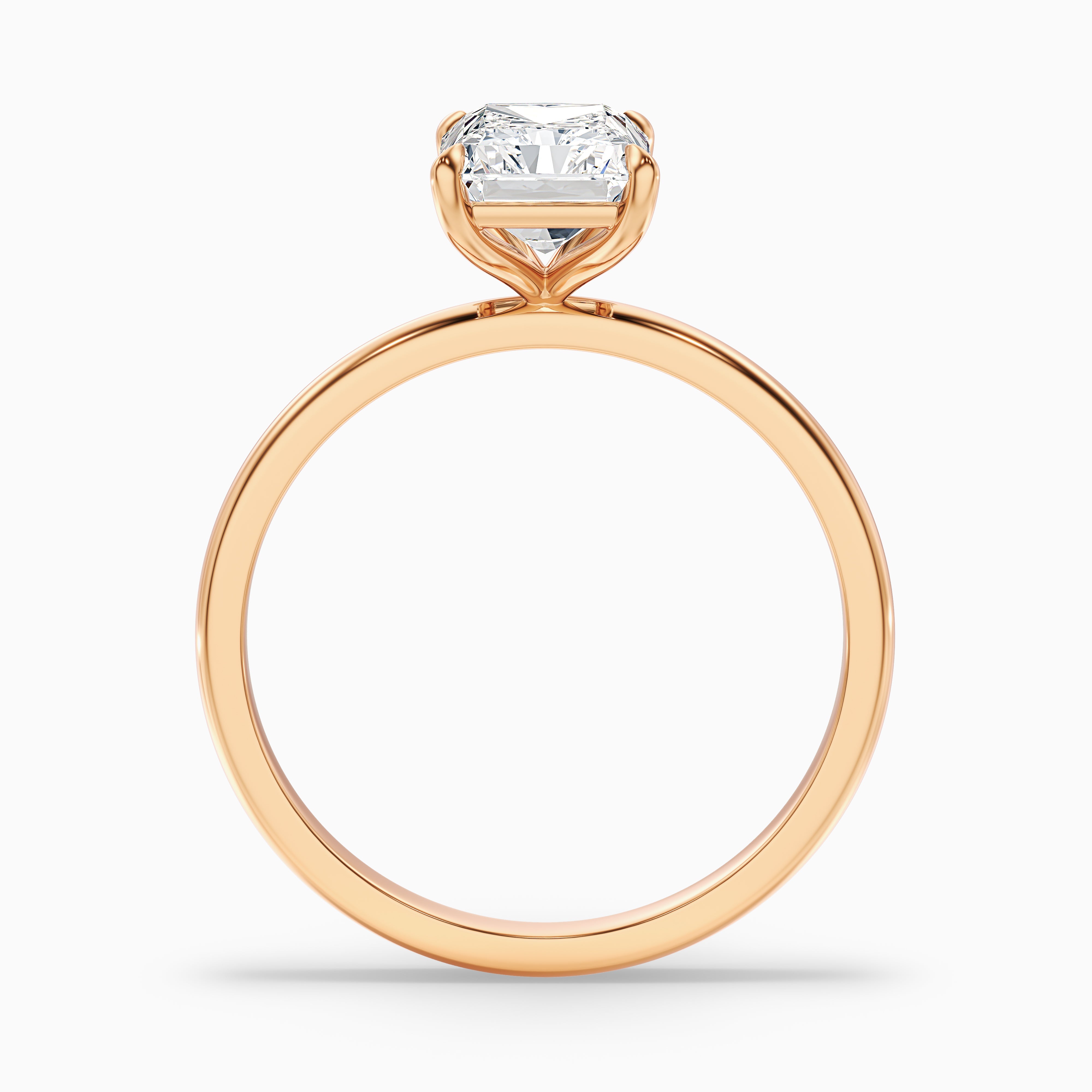 Maressa Radiant Cut Solitaire Moissanite Diamond Ring