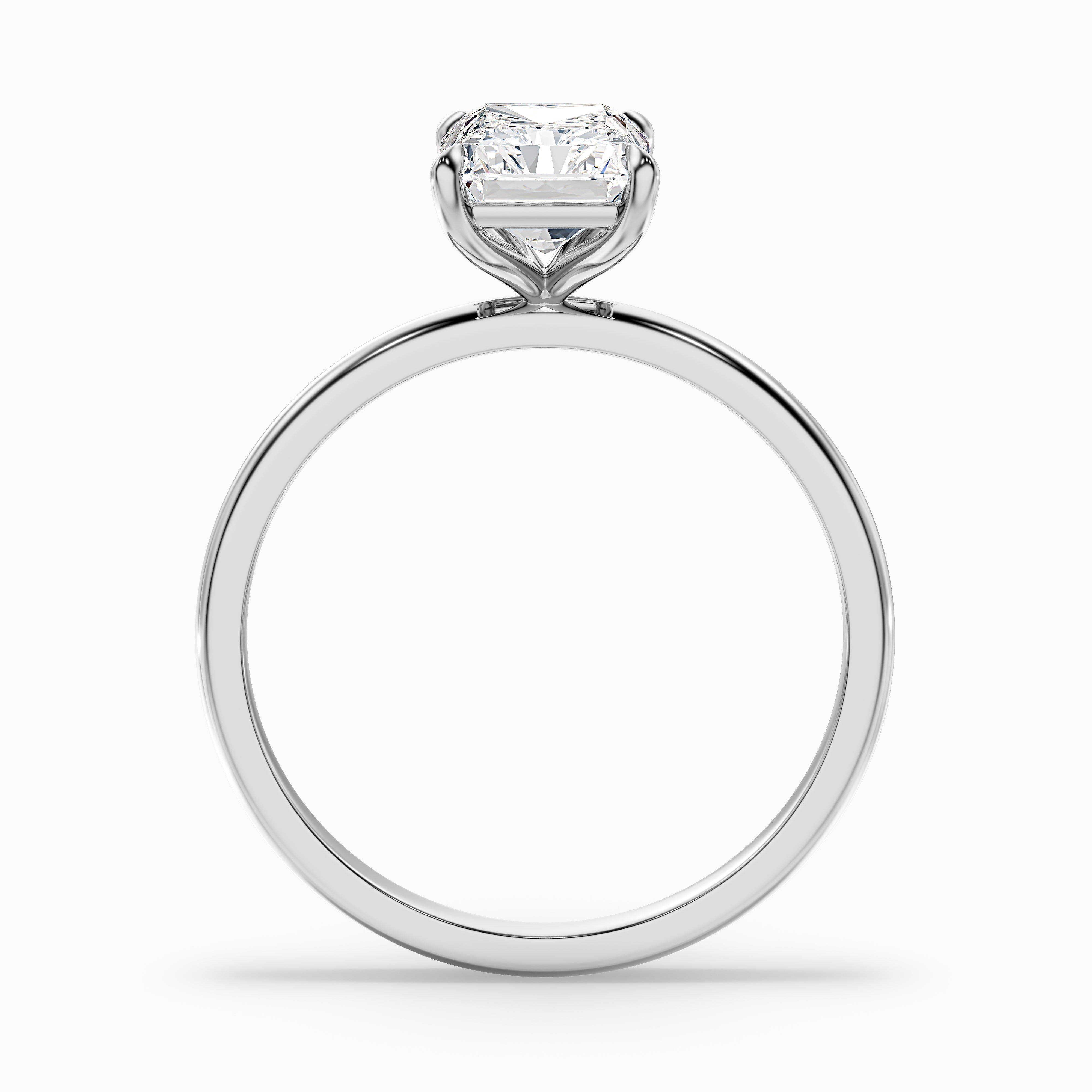 Maressa Radiant Cut Solitaire Moissanite Diamond Ring