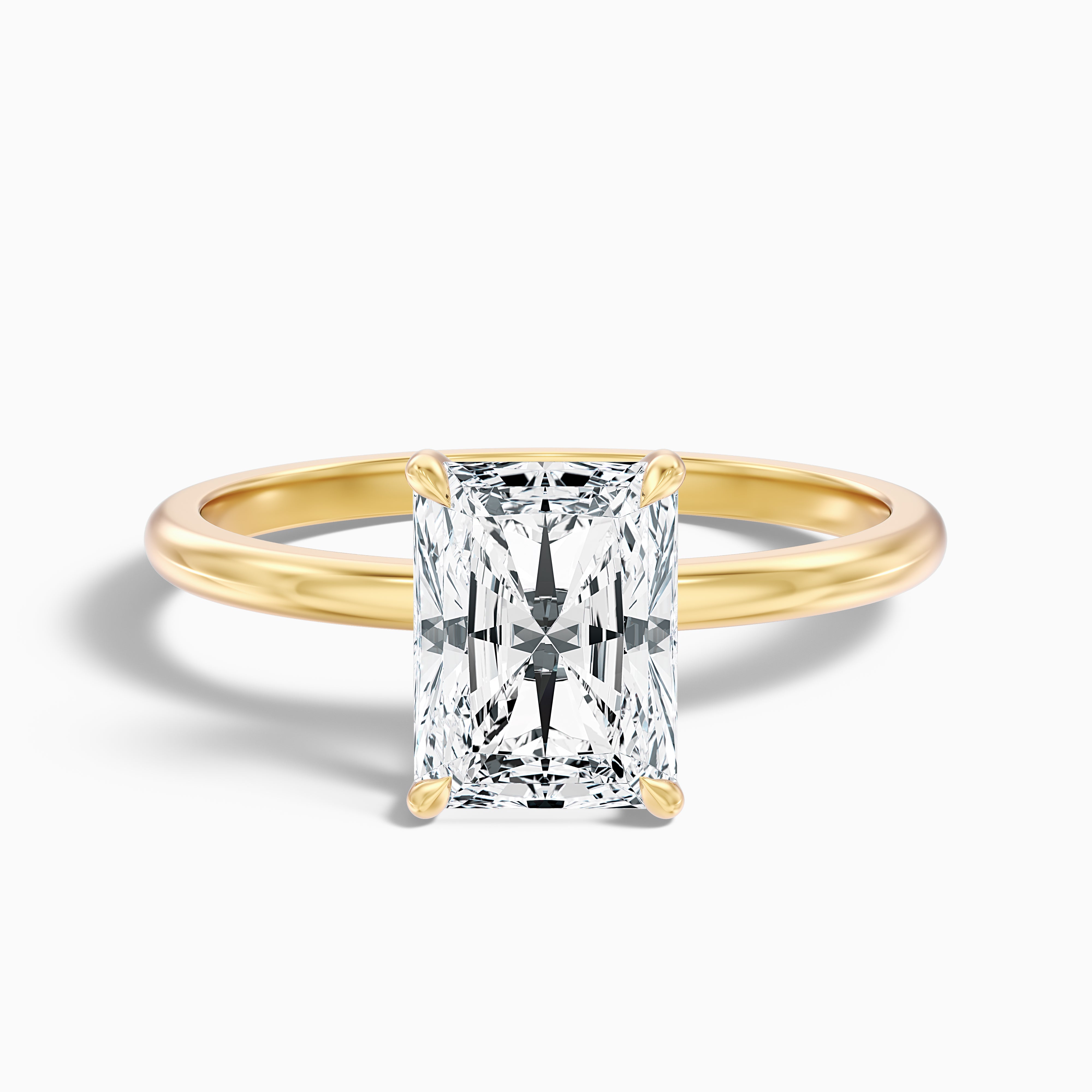 Arletta Radiant Cut Hidden Halo Lab Grown Diamond Ring
