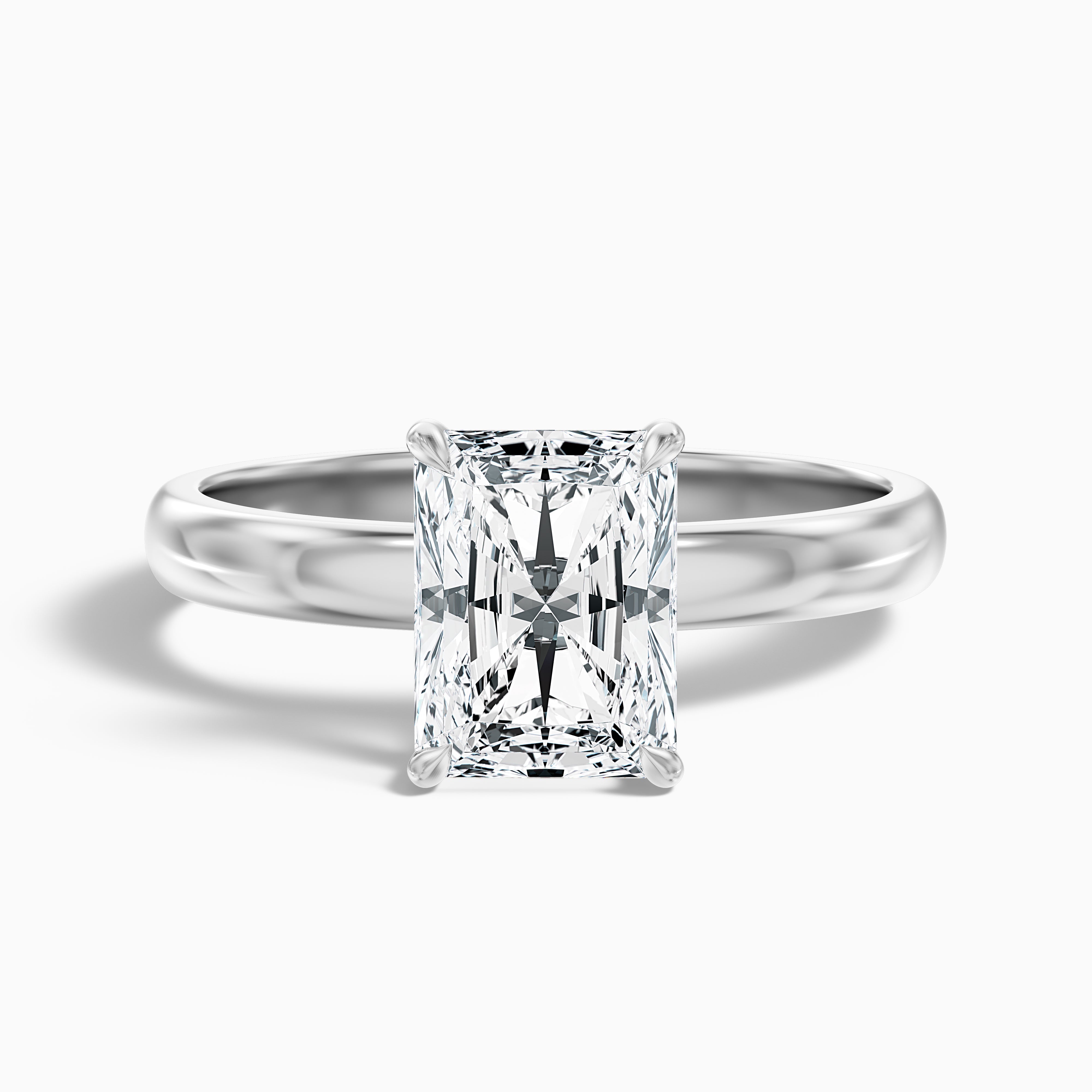 Arlette Radiant Cut Hidden Halo Lab Grown Diamond Ring