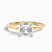 Irelyn Asscher Cut Hidden Halo Lab Grown Diamond Ring