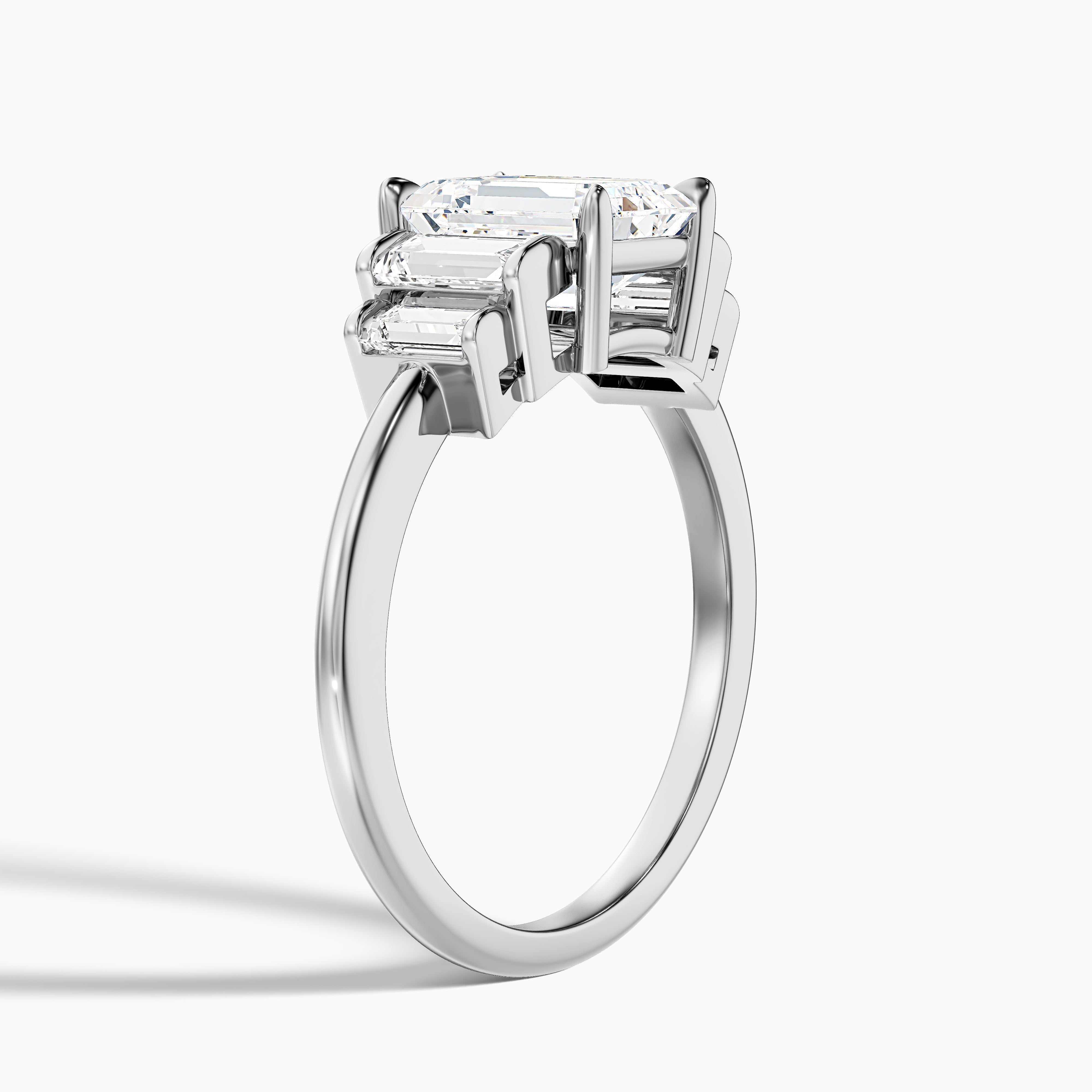 Karisma Five Stone Emerald Cut Lab Grown Diamond Ring