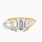 Karisma Five Stone Emerald Cut Lab Grown Diamond Ring