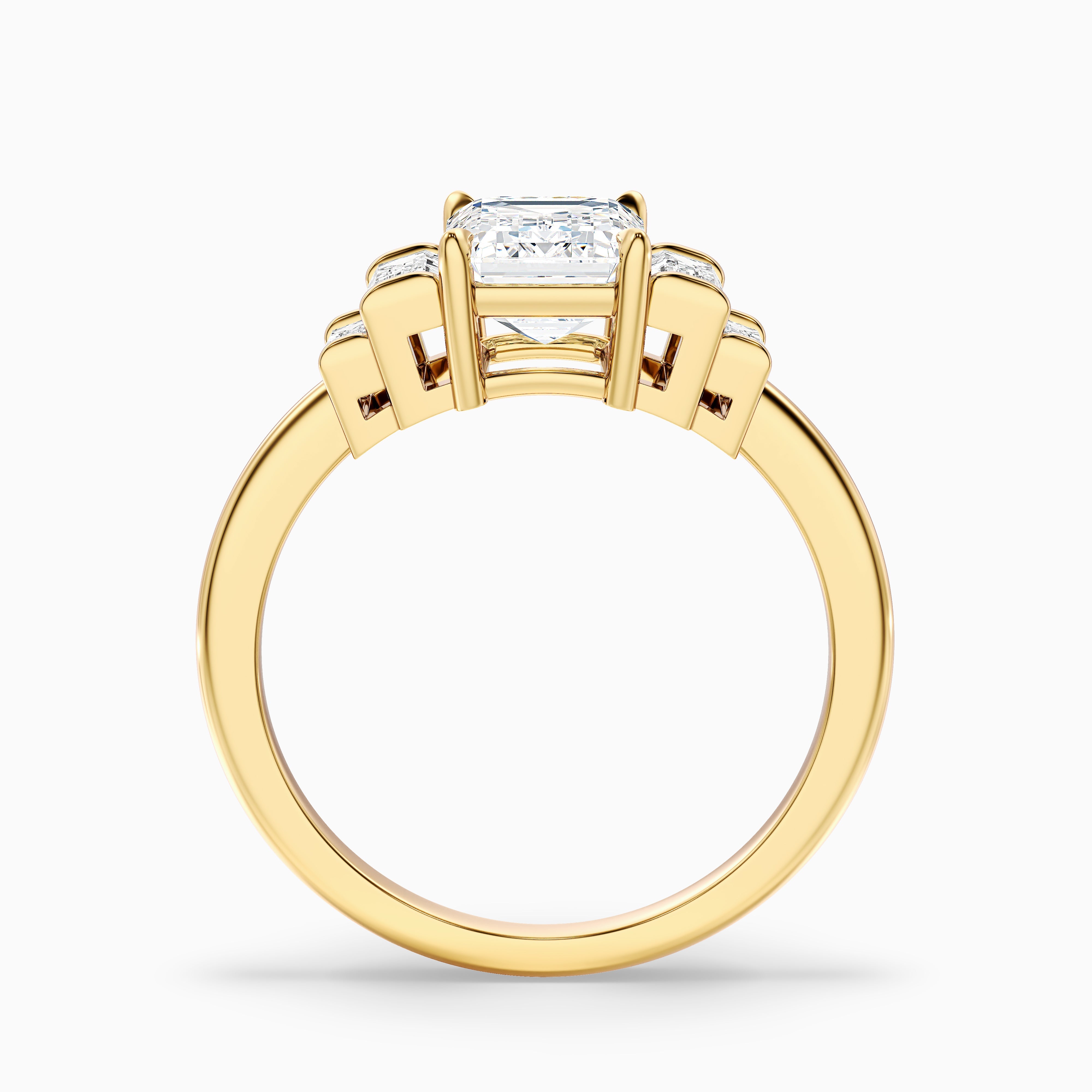 Karisma Five Stone Emerald Cut Lab Grown Diamond Ring