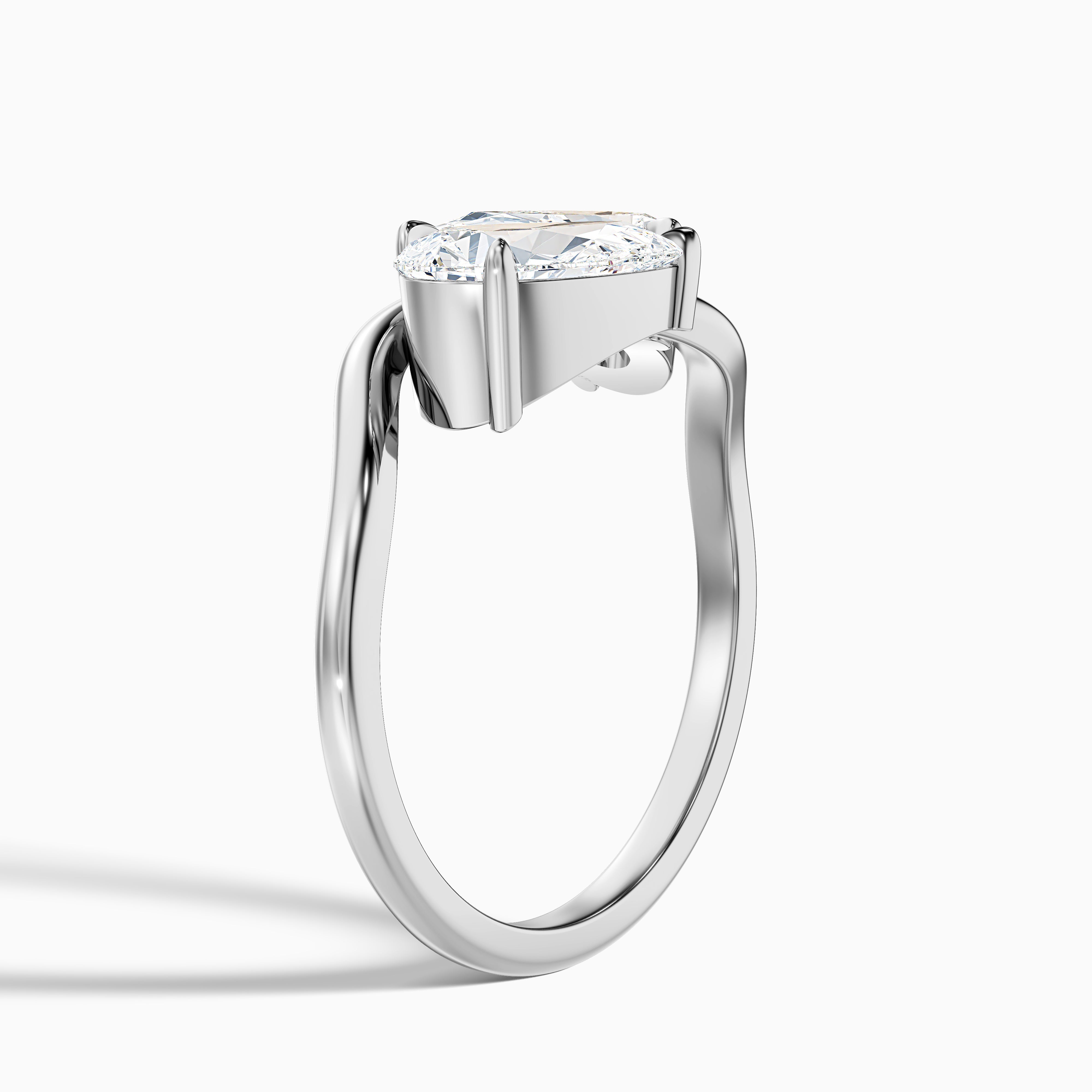 Stacey Toi Et Moi Lab Grown Diamond Ring With Both Pear Shaped Diamonds