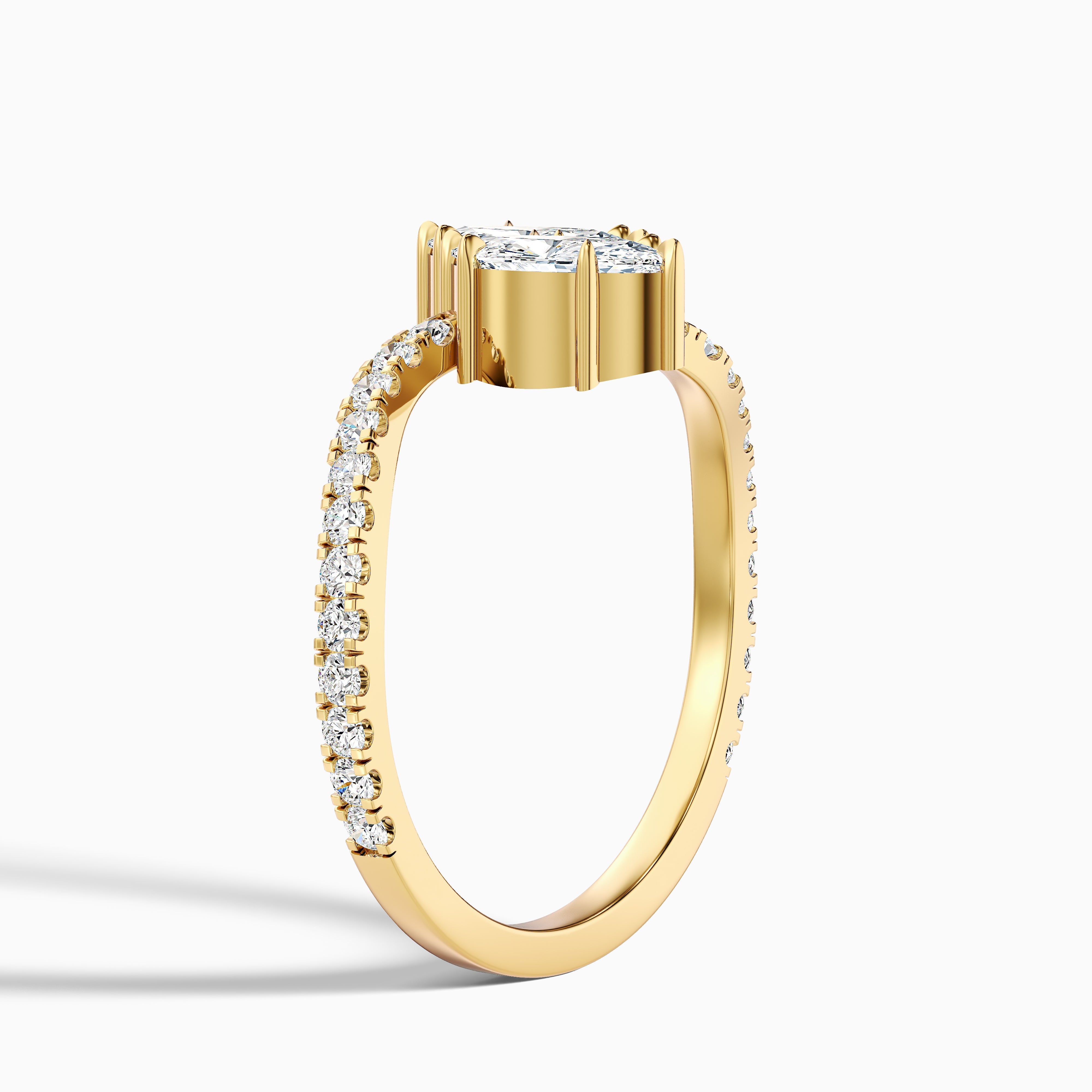 Valeria Toi Et Moi Lab Grown Diamond Ring With Both Marquise Shaped Diamonds